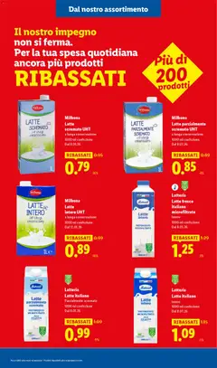 Anteprima del volantino Milbona Latte parzialmente scremato UHT, a lunga conservazione 1000 ml confezione Dal 8.01.26 valido a partire dal 08.01.2026 | Pagina: 13