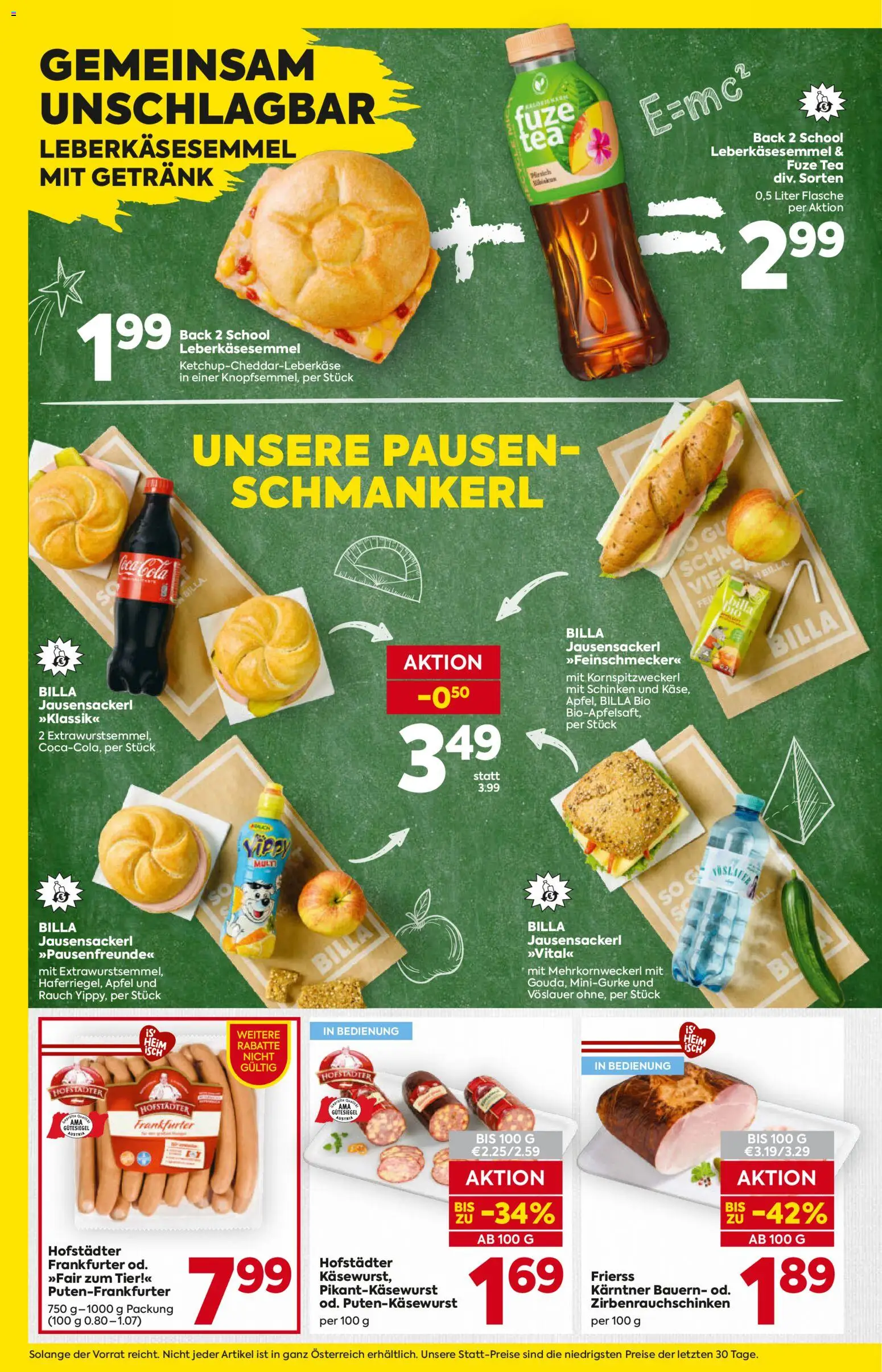 Billa - Flugblatt gültig ab 03.09.2026 | Seite: 6 | Produkte: Schinken, Äpfel