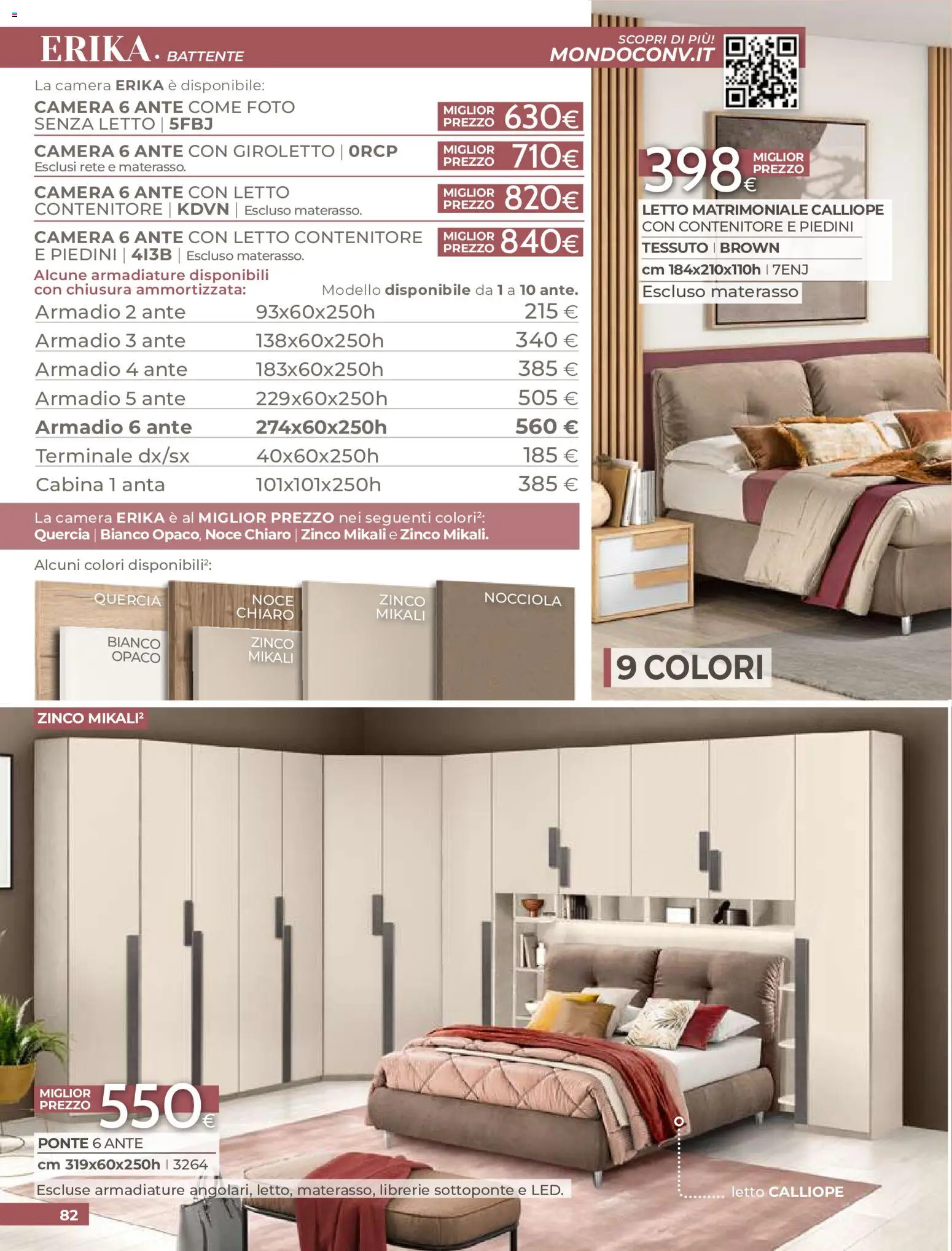 Volantino Mondo Convenienza del 01/09/2026 | Pagina: 84 | Prodotti: Letto contenitore, Contenitore, Letto, Materasso