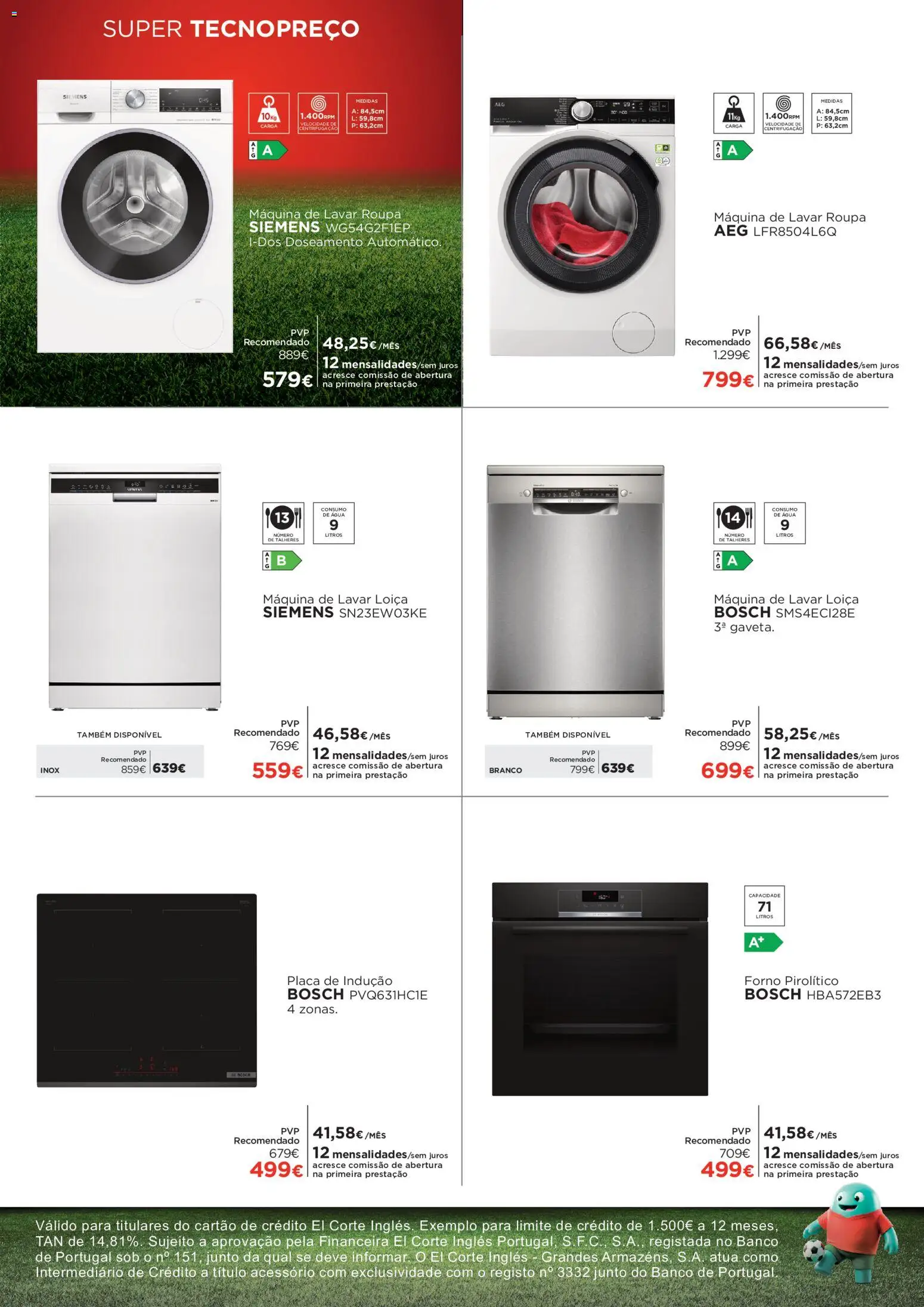 El Corte Ingles Promoção │ válido de 17/07/2026 | Página: 11 | Produtos: Agua, Forno, Banco, Talheres