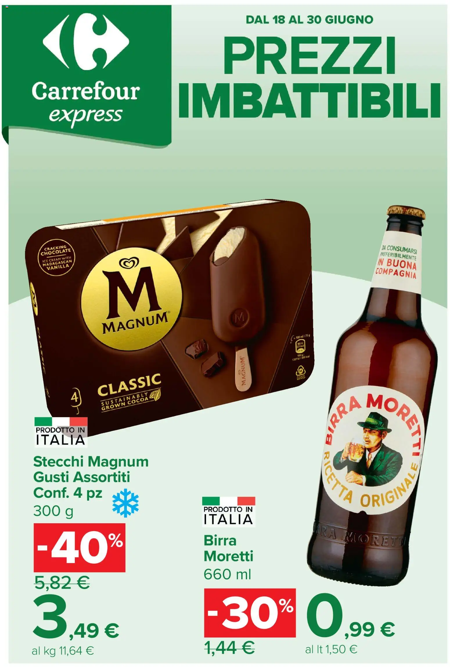 Volantino Carrefour del 18.06.2026 | Pagina: 1 | Prodotti: Birra