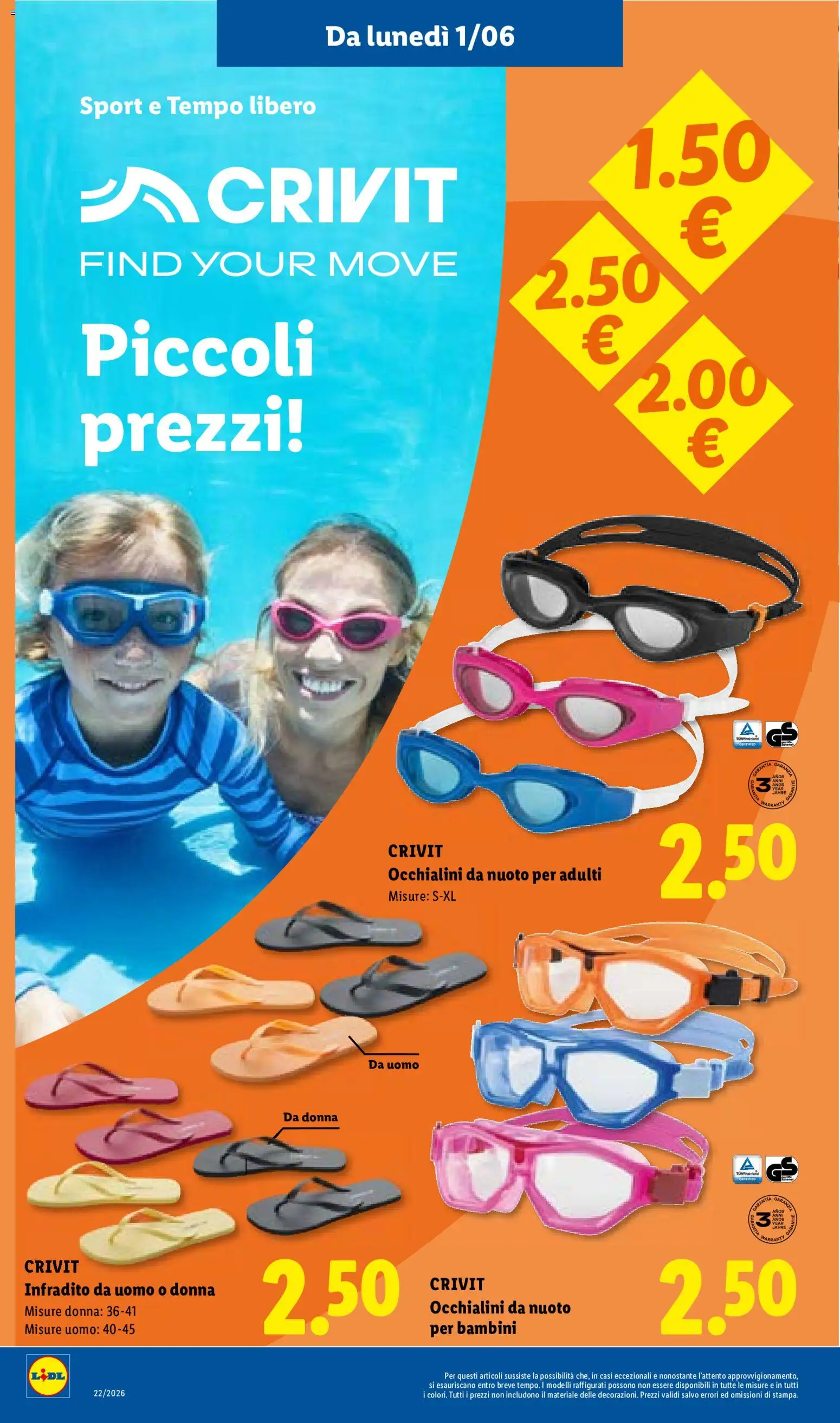 Volantino Lidl del 28.05.2026 | Pagina: 36 | Prodotti: Infradito