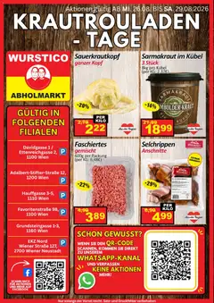 Wurstico Abholmarkt Krautrouladen - Tage ab 26.08.2026 gültig