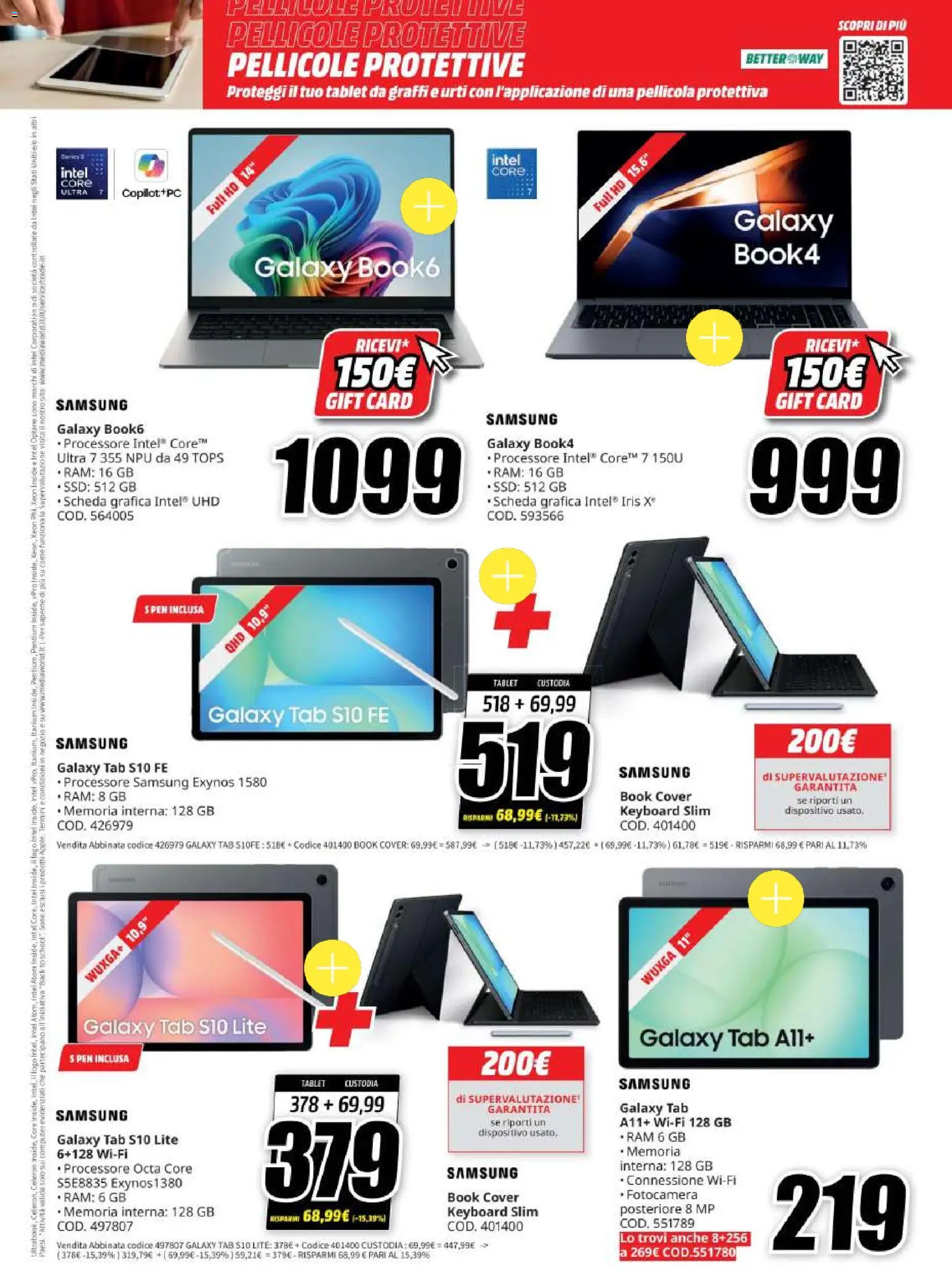 Volantino Media World del 20/08/2026 | Pagina: 12 | Prodotti: Tablet, Fotocamera, Pellicola, Samsung