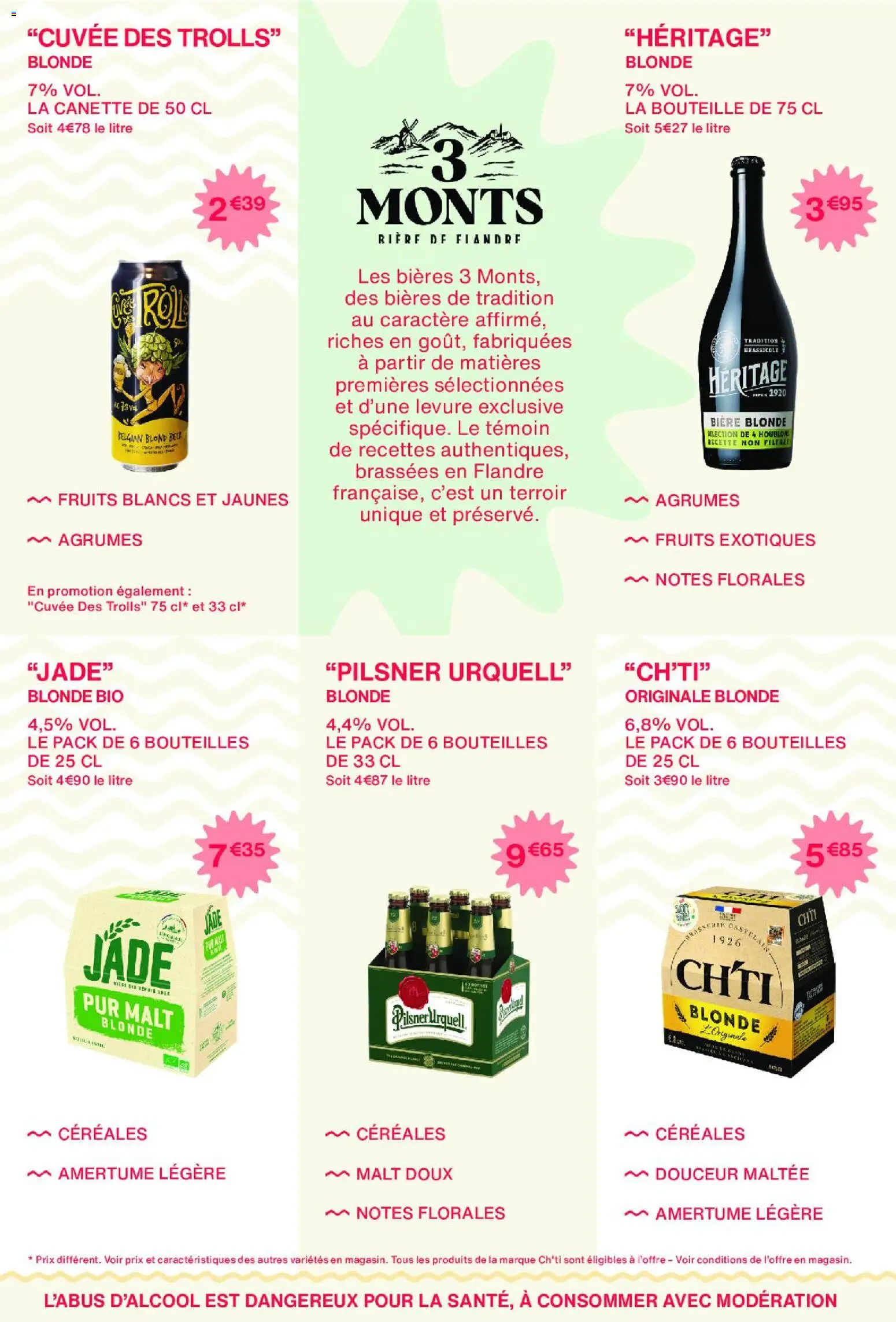 {H1} | Page: 16 | Produits: Bière blonde, Levure, Bière, Céréales