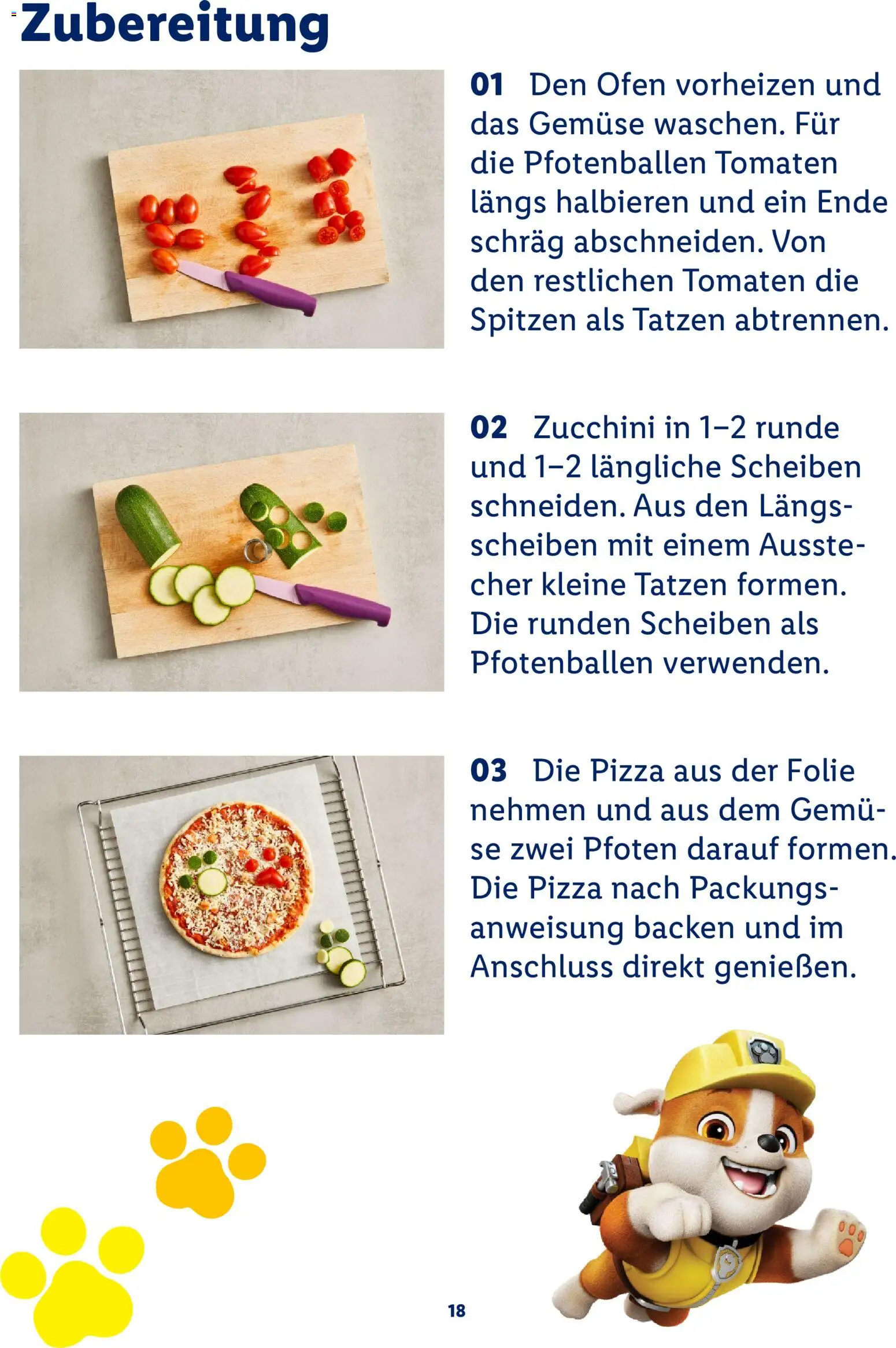 Lidl Německo leták - Paw Patrol od 20.07.2026 | Strana: 18 | Produkty: Pizza, Fólie