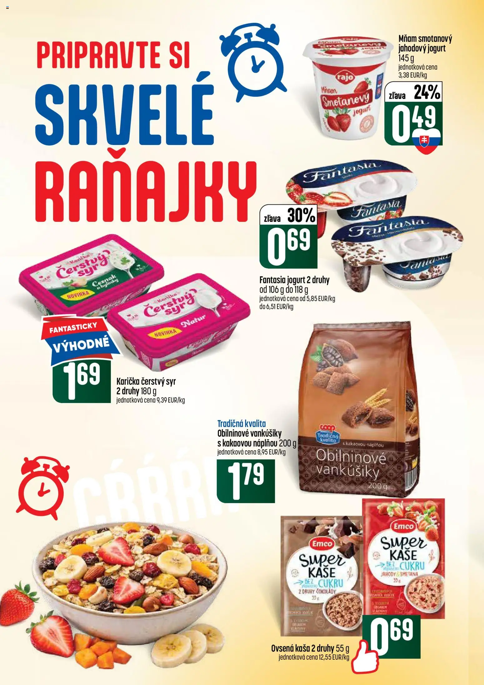 Nové COOP Jednota akcie – leták je platný od 02.07.2026 | Strana: 26 | Produkty: Syr, Jogurt, Cesnak, Jahody