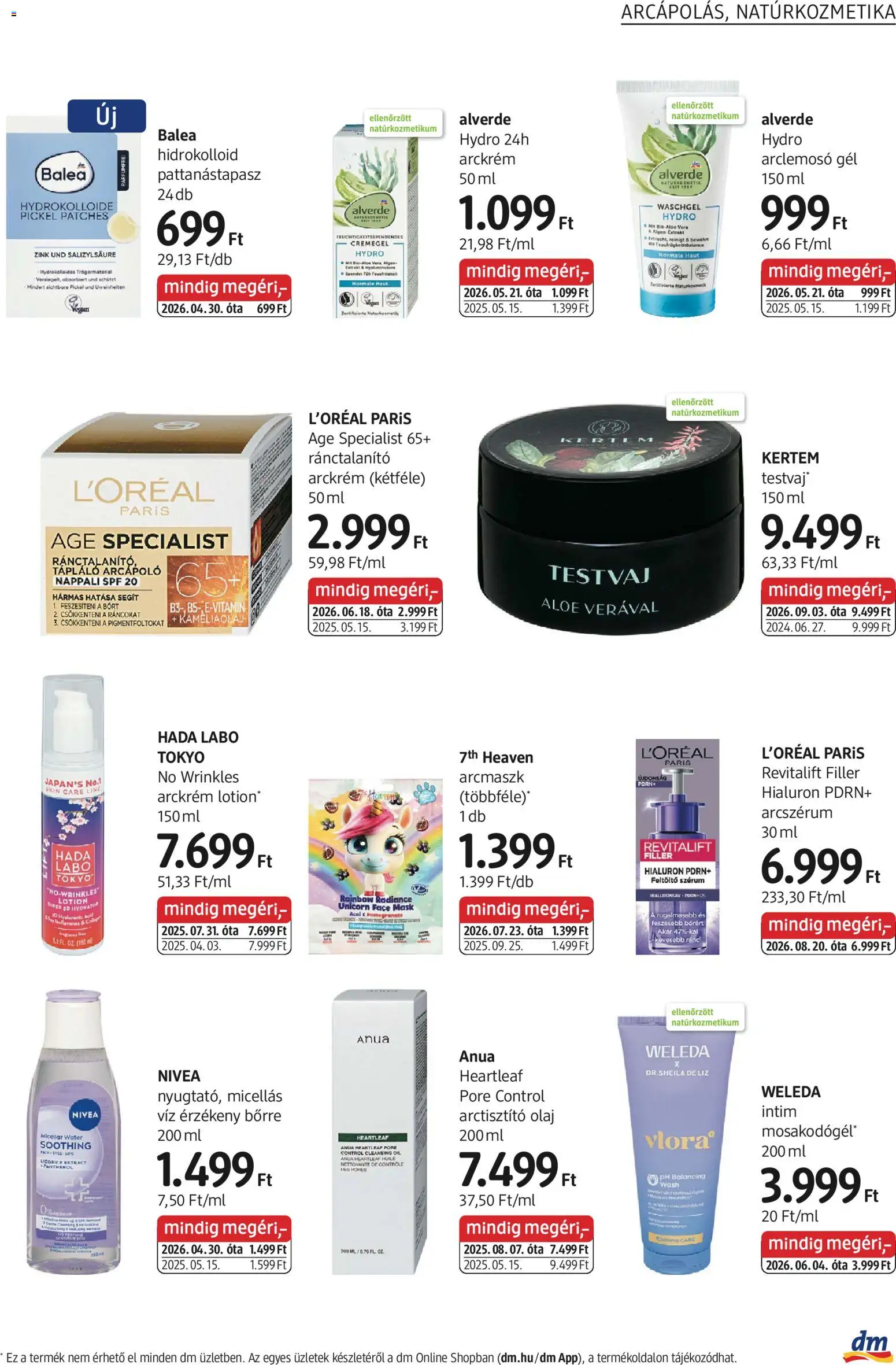 DM Drogerie Markt akciós ujság - amely érvényes a következő dátumtól: 2026.09.03. | Oldal: 15 | Termékek: Natúrkozmetikum, Nivea, Víz, Gél