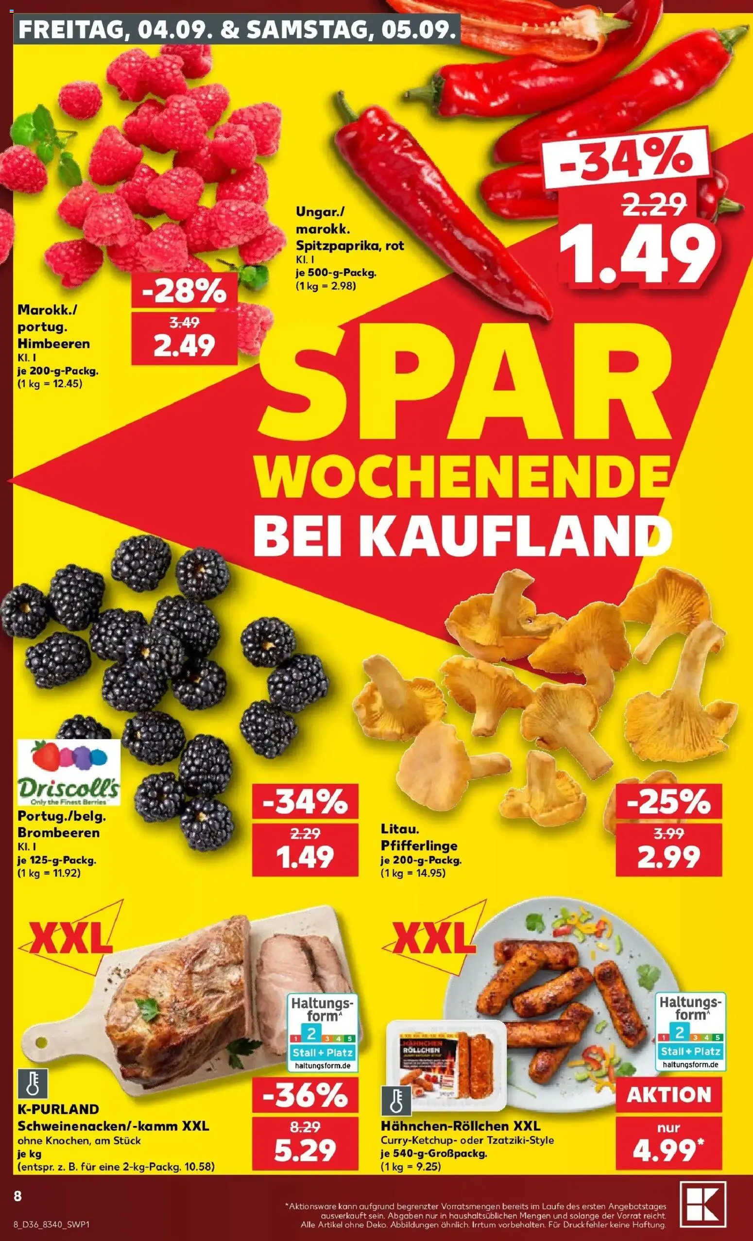 Prospekt Kaufland ab 31.08.2026 » Angebote Online zum Blättern | Seite: 17 | Produkte: Himbeeren, Pfifferlinge