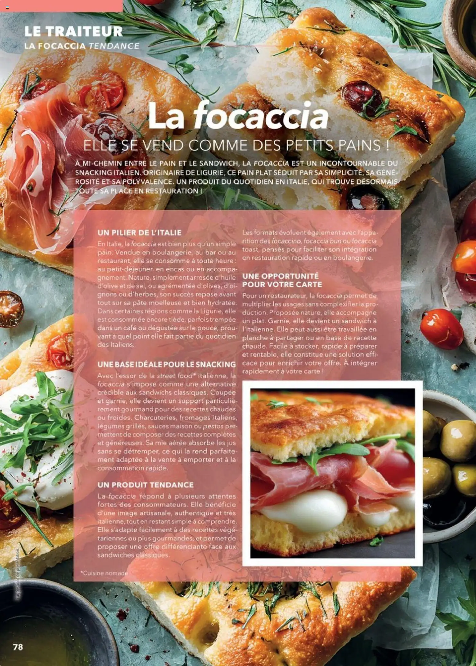 {H1} | Page: 78 | Produits: Base, Sandwich, Pain, Jus
