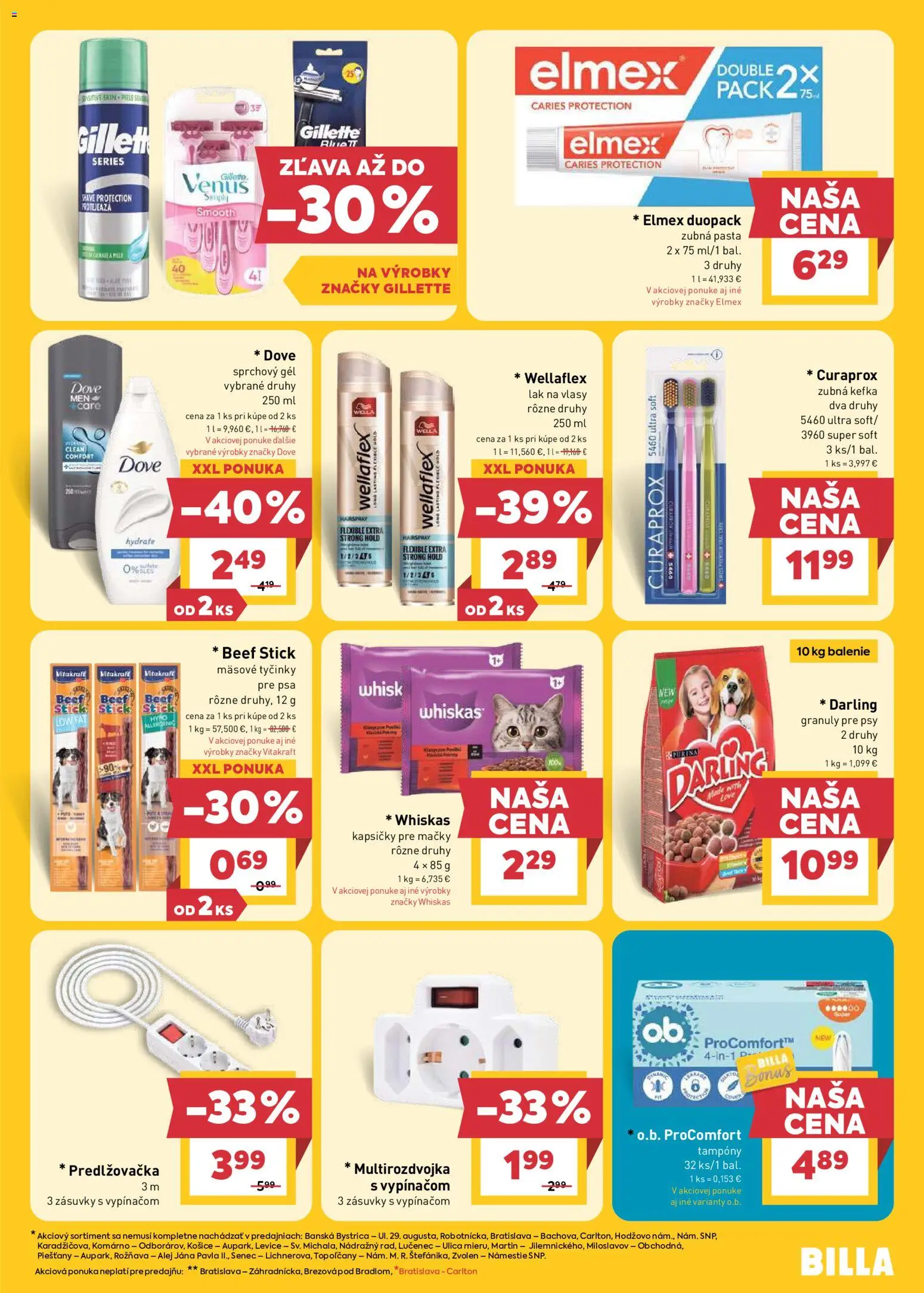 Nové Billa akcie – leták je platný od 17.06.2026 | Strana: 23 | Produkty: Zubná kefka, Predlžovačka, Zubná pasta, Curaprox