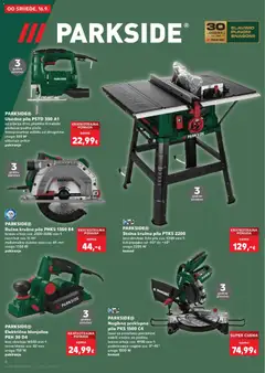 PARKSIDE® Stolna kružna pila PTKS 2200, Stolna kružna pila broj okretaja lista pile cca. 5300 min-1 kut presjeka od -60° do +60° snaga 2200 W komad - Pregled kataloga iz trgovine Kaufland, vrijedi od 16.09.2026 | Stranica: 6