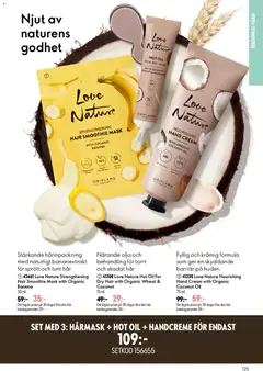 Oriflame erbjudanden 10/26 - Förhandsvisning av reklamblad från butik Oriflame aktuell från 15/07/2026 | Sida: 125 | Produkter: Hårinpackning, Mask, Set, Hårmask