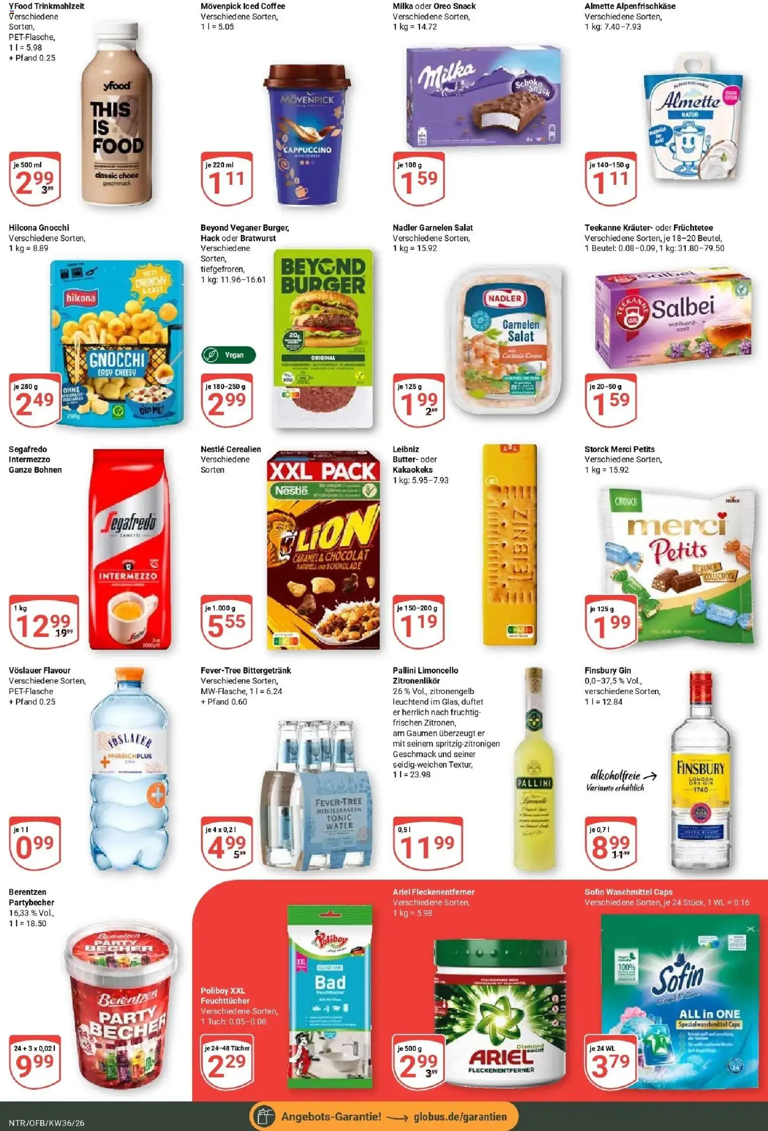 Globus Prospekt Neutraubling (ab 31.08.2026) » Angebote online | Seite: 3 | Produkte: Schokolade, Milka, Limoncello, Gin