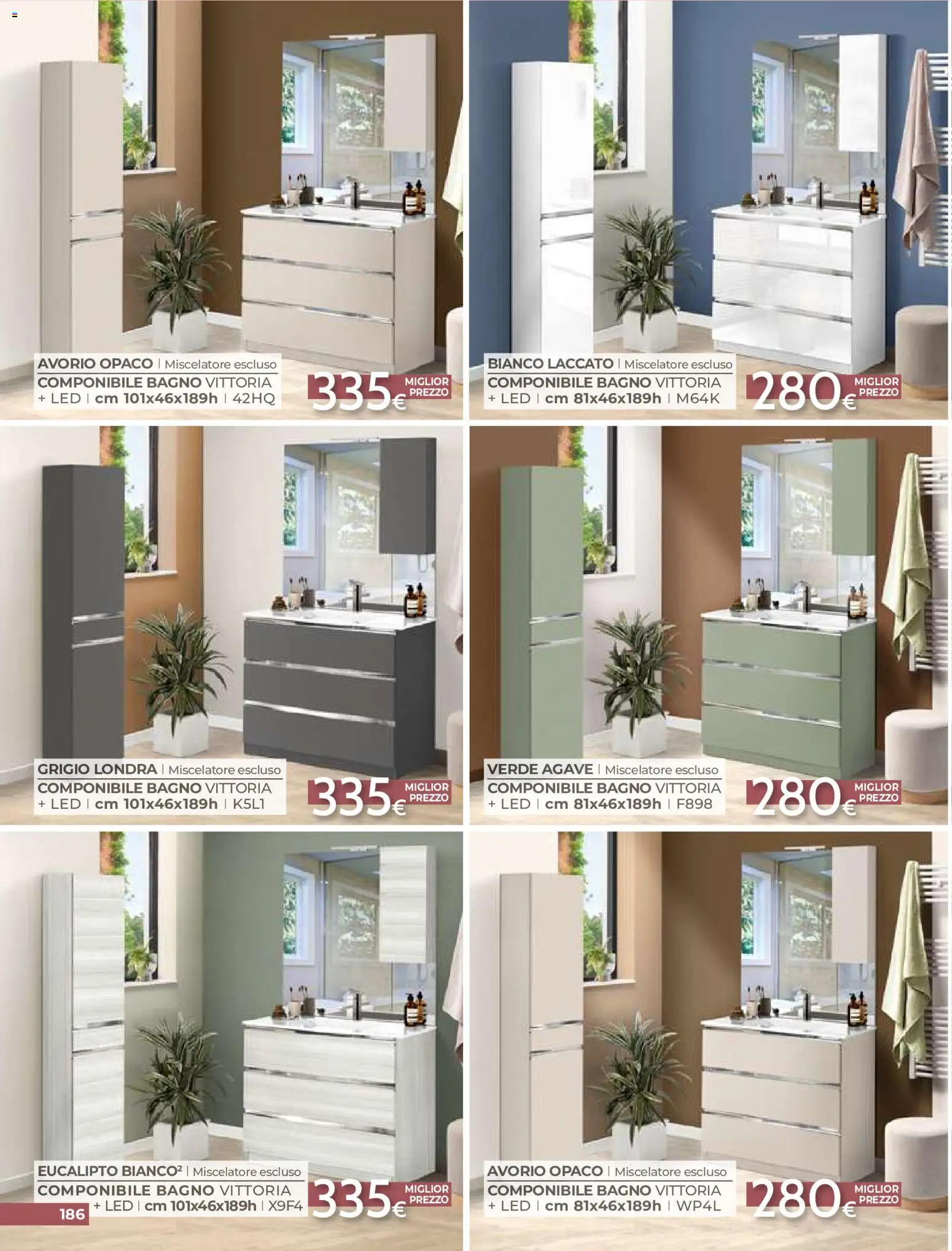 Volantino Mondo Convenienza del 01/09/2026 | Pagina: 188 | Prodotti: Agave, Miscelatore, Bagno