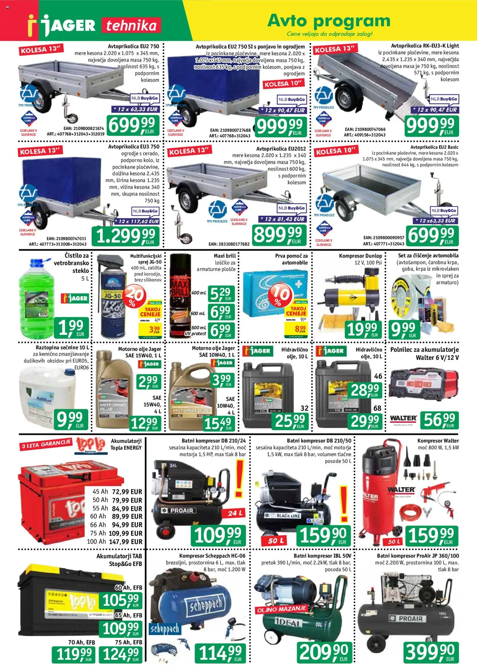 Novi Jager katalog ponudbe – veljaven od 29.07.2026 | Stran: 2 | Izdelki: Olje