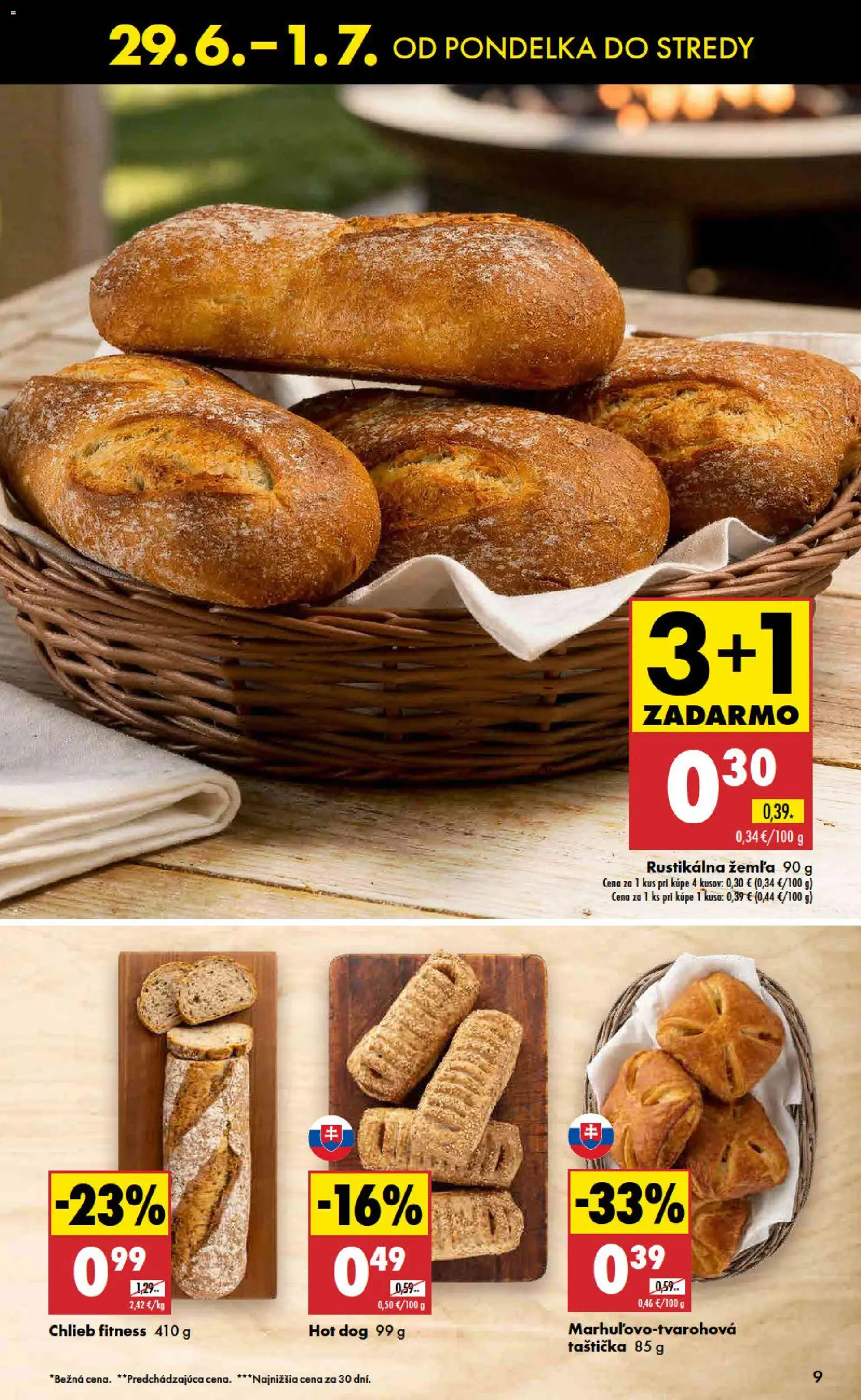 Nové Biedronka akcie – leták je platný od 29.06.2026 | Strana: 9 | Produkty: Chlieb