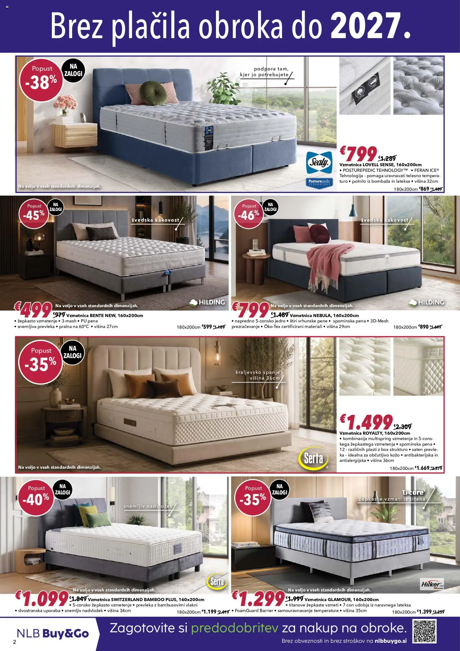 Novi Harvey Norman katalog ponudbe – veljaven od 07.10.2026 | Stran: 2 | Izdelki: Nadvložek, Vzmetnica, Prevleka