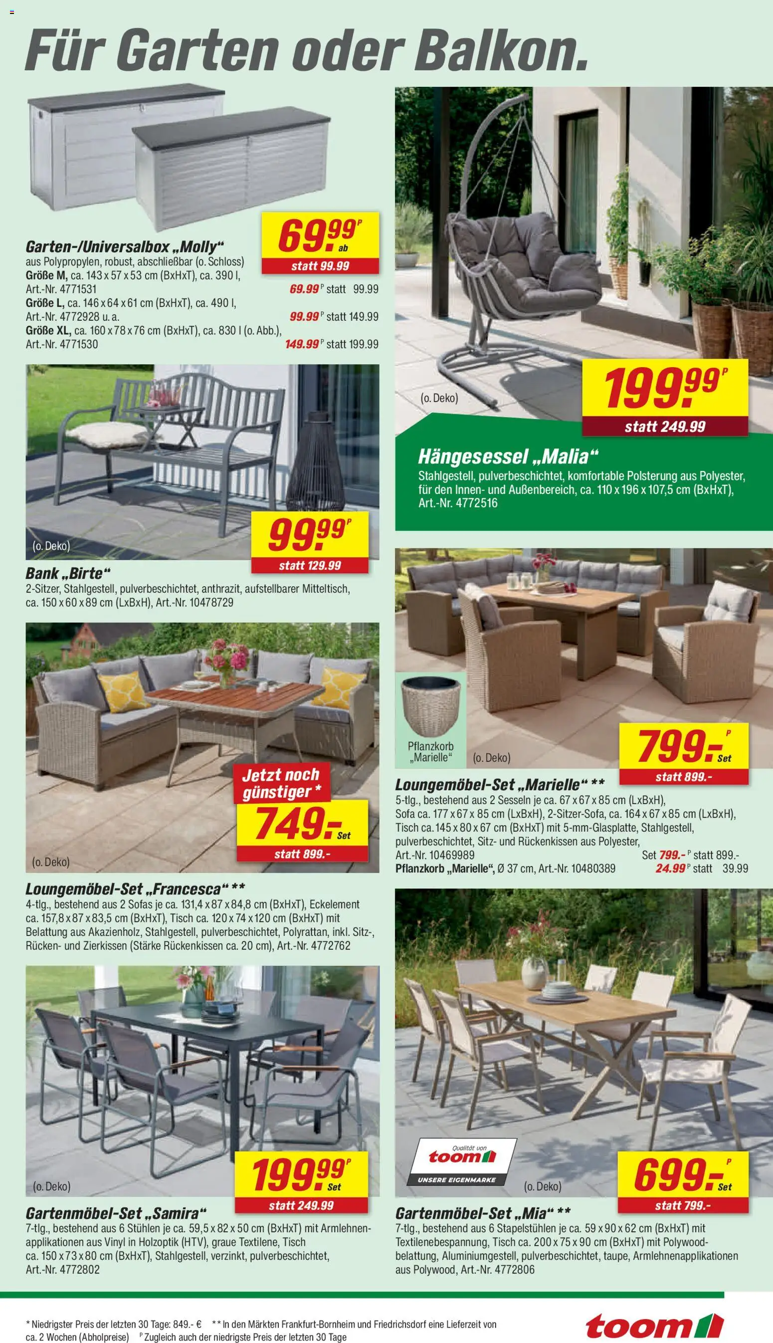 Toom Baumarkt Prospekt 	 – gültig ab 16.05.2026 | Seite: 11 | Produkte: Sofa, Tisch