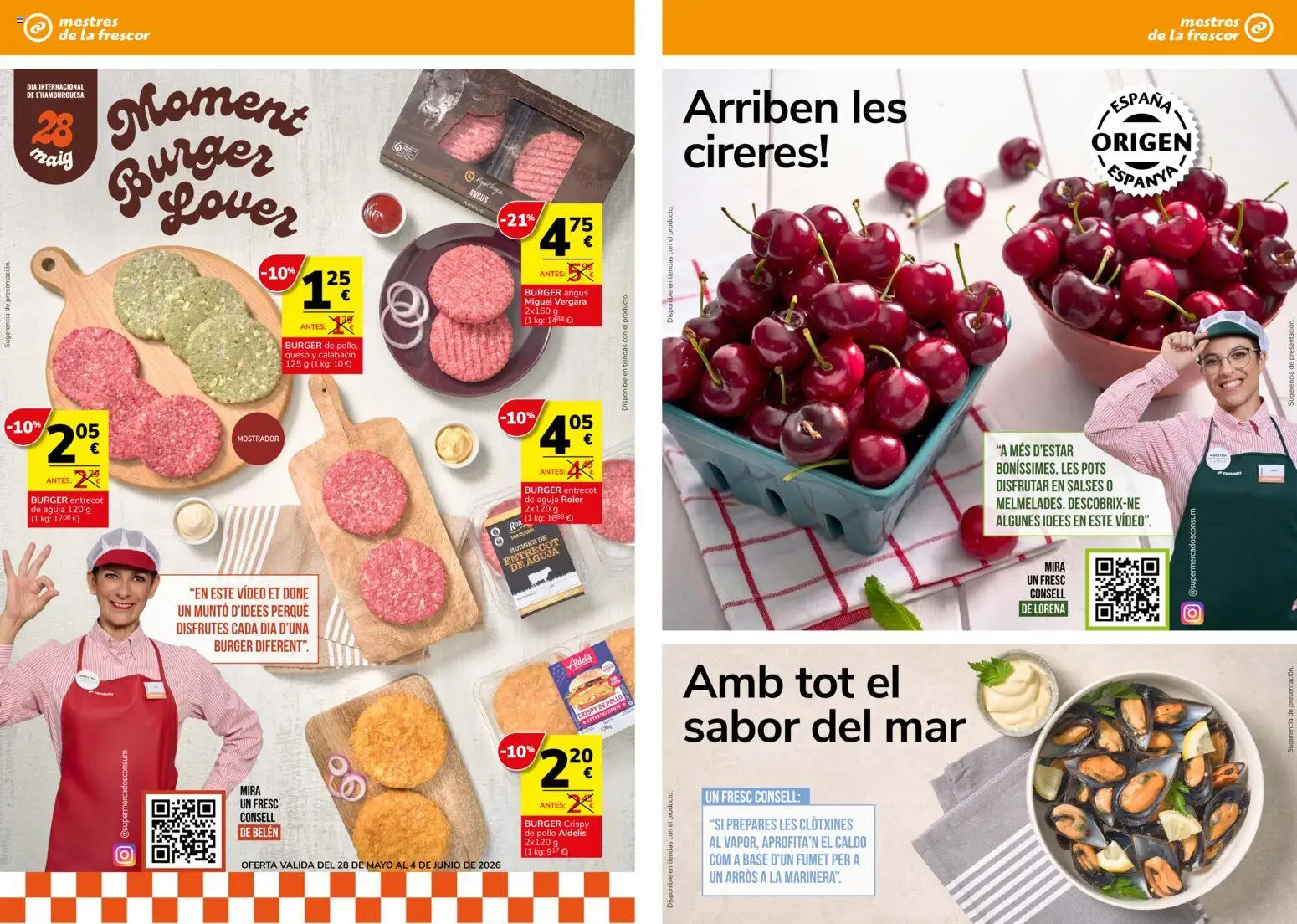 Consum - folleto │ válido desde el 28.05.2026 | Página: 10 | Productos: Calabacín, Queso, Video