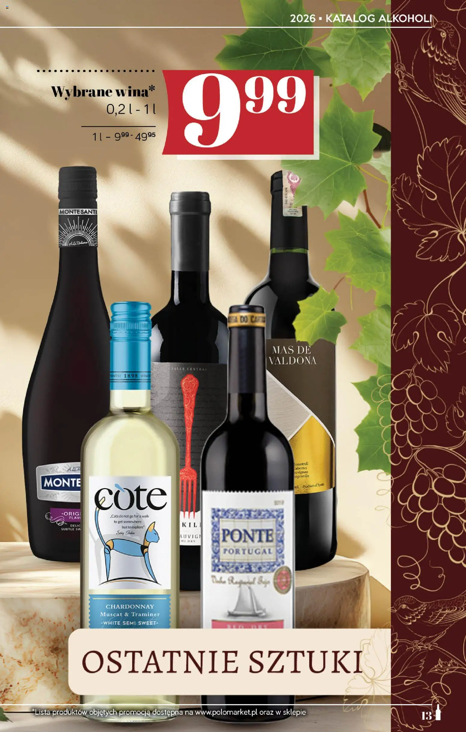 POLOmarket katalog - Alkoholi od 10.09.2026 | Strona: 13 | Produkty: Chardonnay, Monte Santi