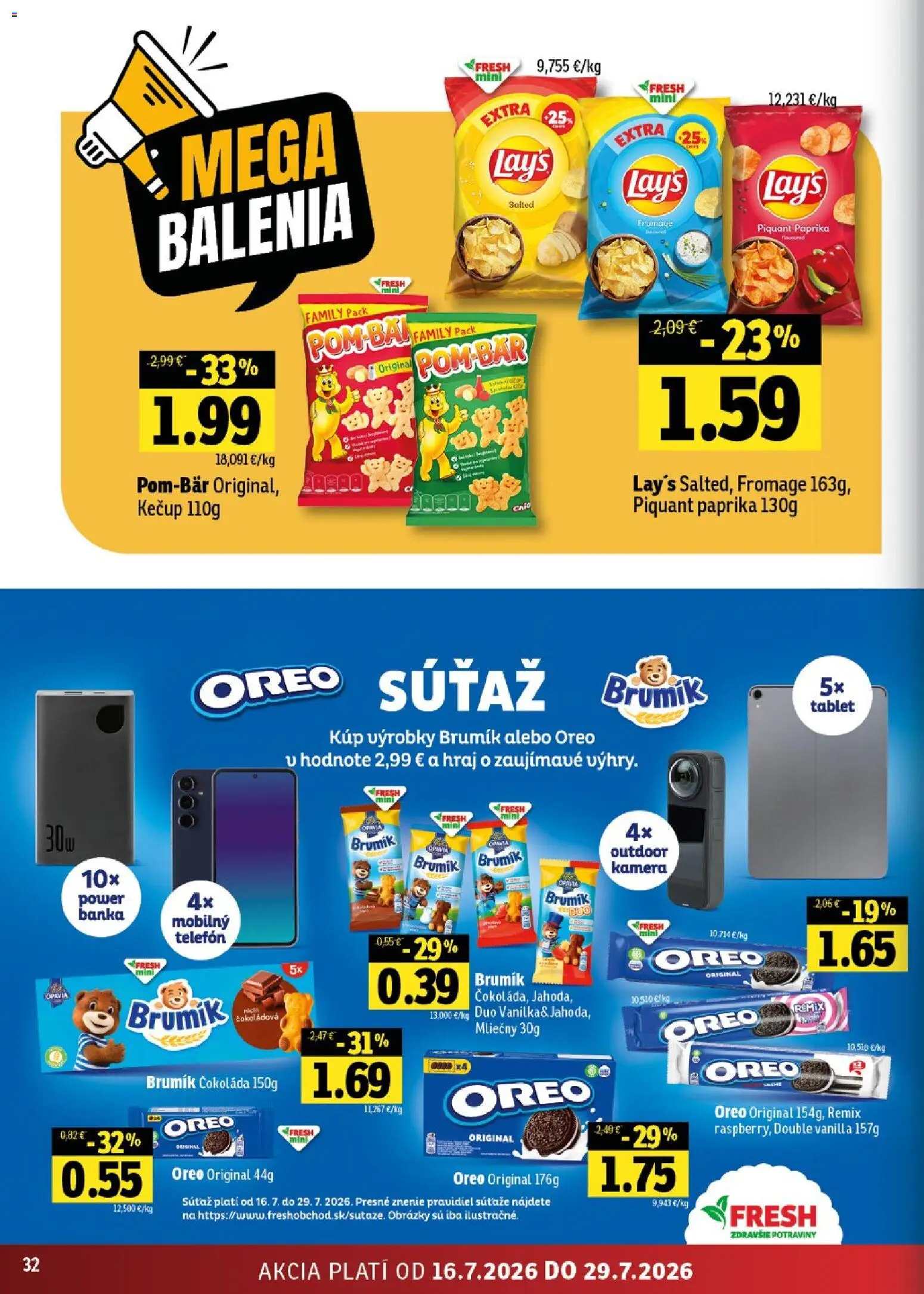Nové Fresh akcie – leták je platný od 16.07.2026 | Strana: 32