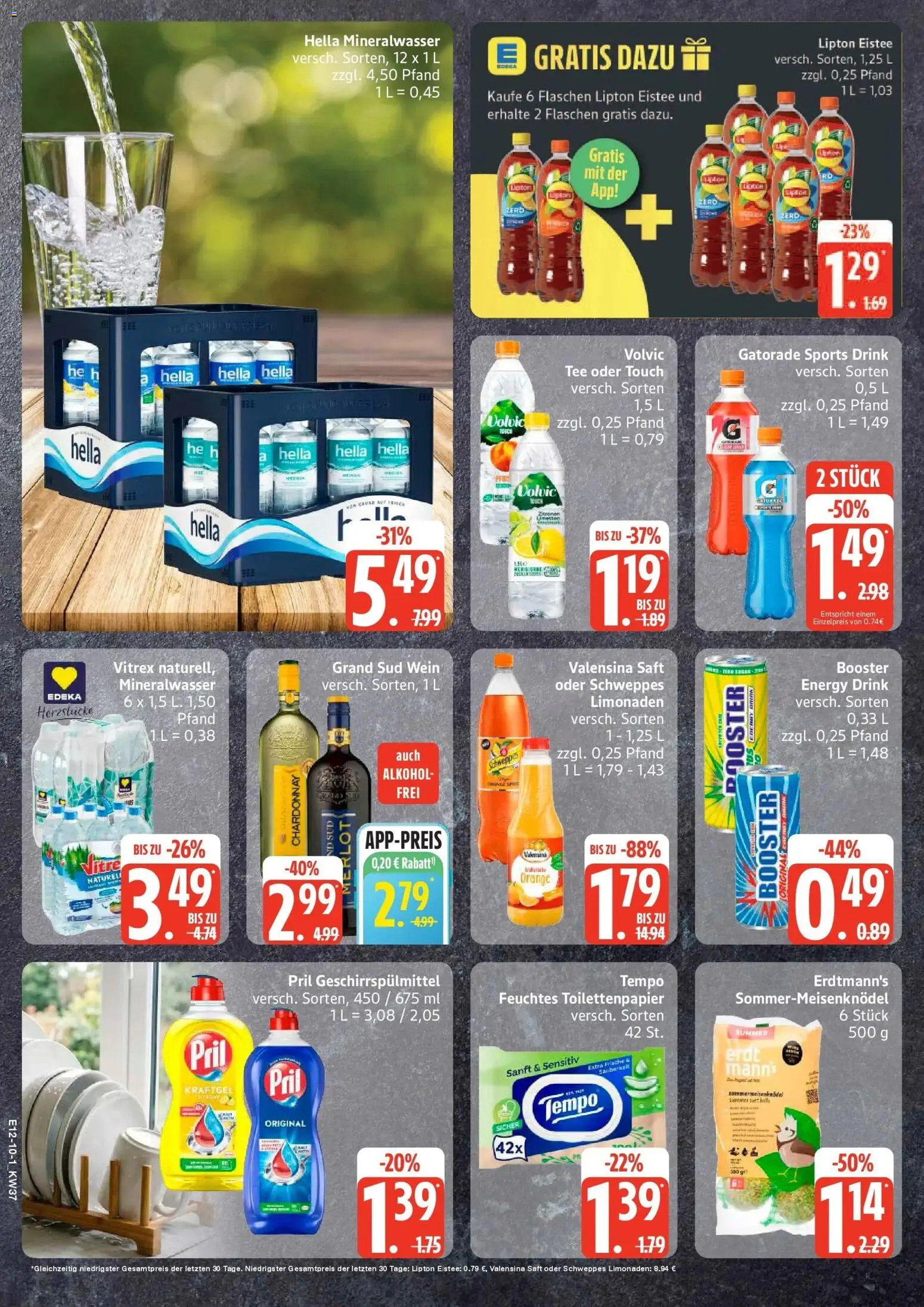 Edeka Prospekt Norderstedt (ab 07.09.2026) » Angebote Online | Seite: 10 | Produkte: Merlot, Schweppes, Mineralwasser, Hella