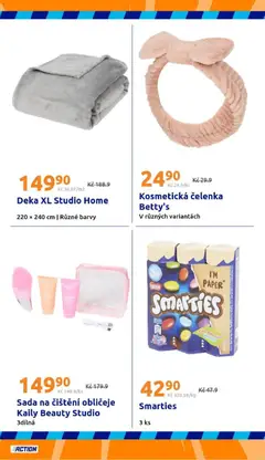 Náhled letáku Action leták od 23.09.2026 | Strana: 20 | Produkty: Čelenka, Kosmetická čelenka, Deka, Barvy