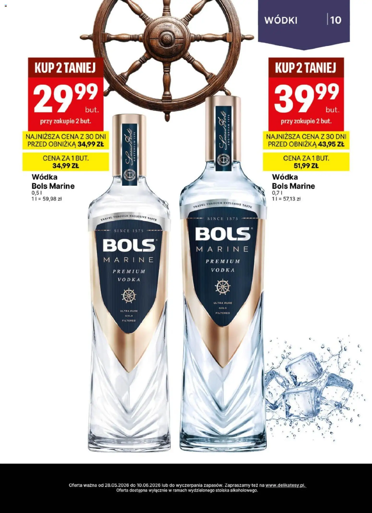 Delikatesy Centrum gazetka - DeliBarek od 28.05.2026 | Strona: 10 | Produkty: Vodka, Wódka