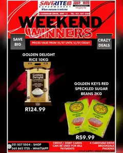 Saverite specials catalogue – valid from 10/07/2026