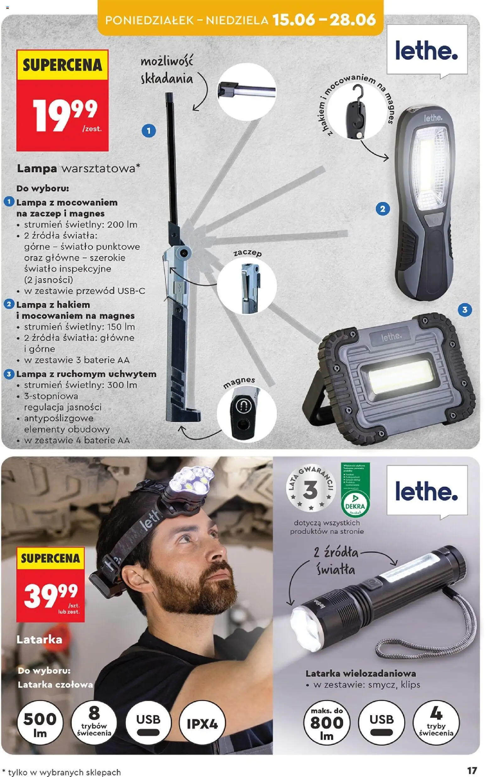 Biedronka Polsko leták - Hity i inspiracje od 13.06.2026 | Strana: 19 | Produkty: Baterie AA, Baterie, Lampa