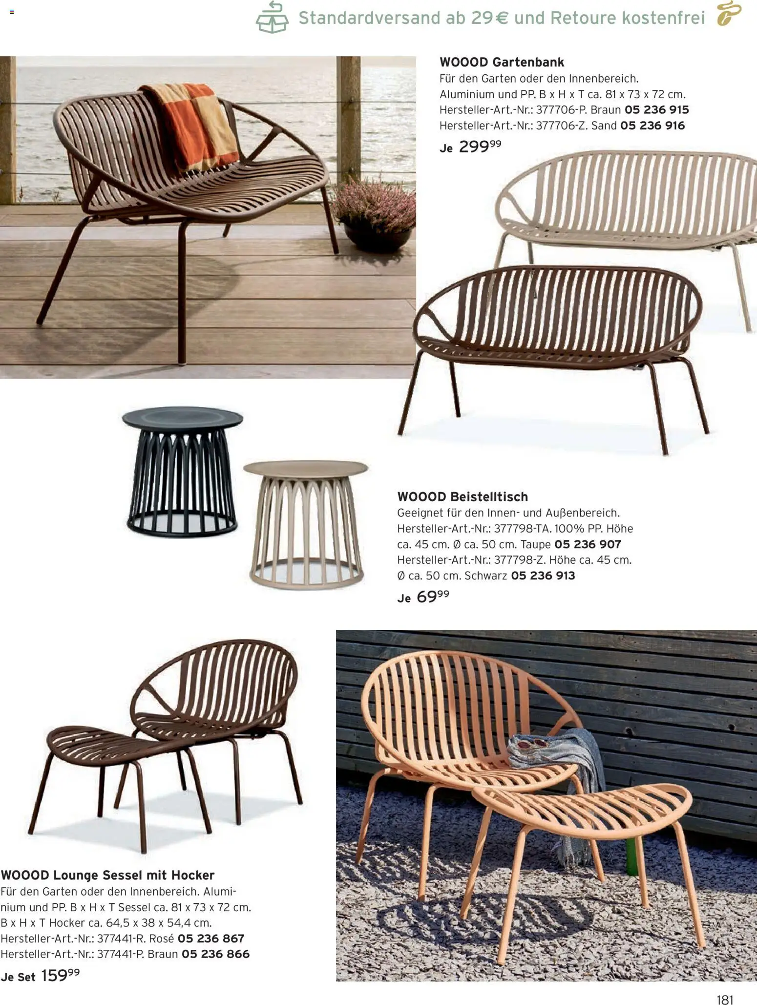Angebote Tchibo – gültig ab 07.05.2026 | Seite: 181 | Produkte: Hocker, Beistelltisch, Sessel