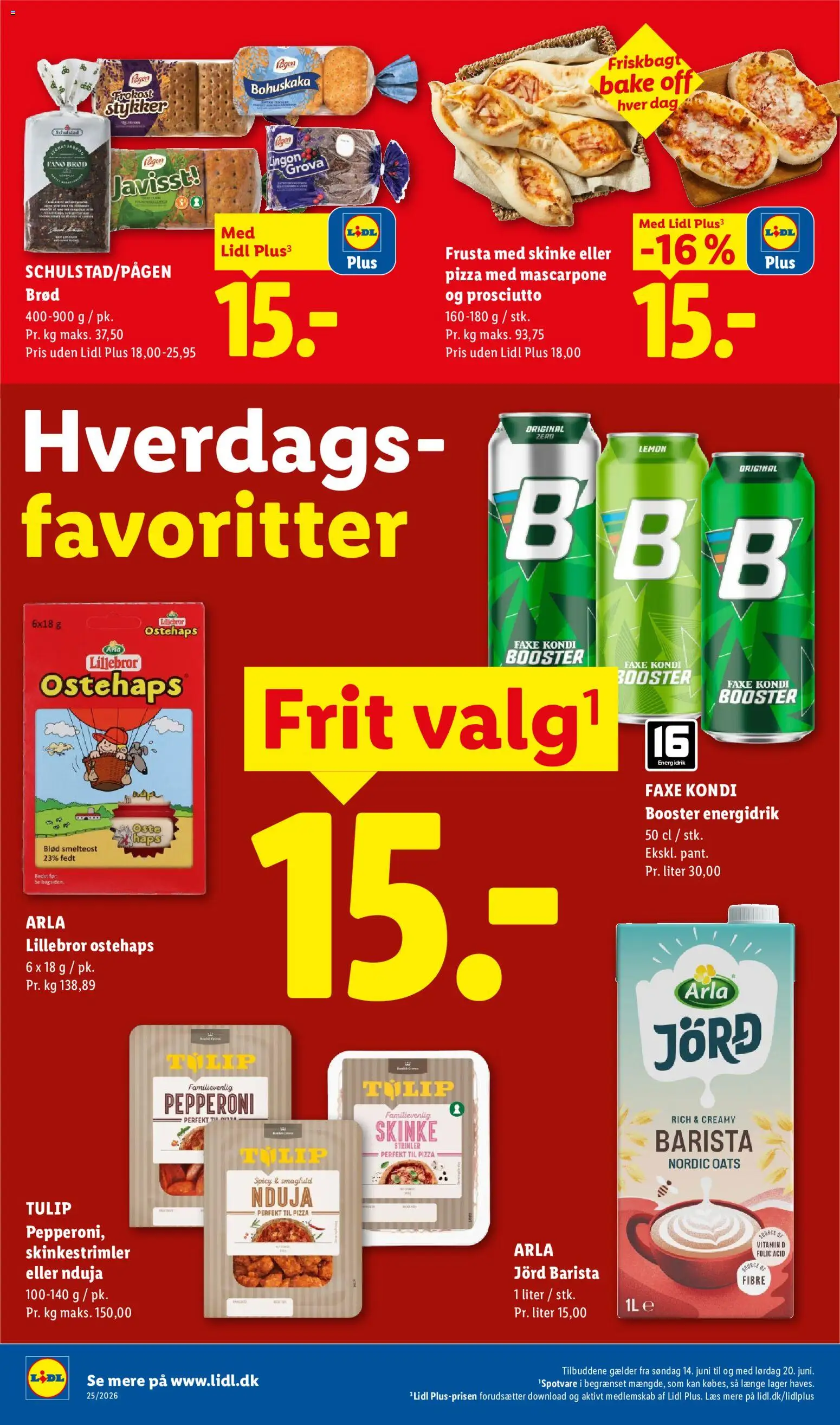 Lidl tilbudsavis – gyldig fra 18.06.2026 | Side: 20 | Produkter: Skinke, Pizza, Ostehaps, Søm