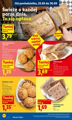 Pogląd oferty "Fińskie pieczywo żytnie 100%, 90 g" - ważna od 25.05.2026 | Strona: 44 | Produkty: Pieczywo, Bułka, Chleb