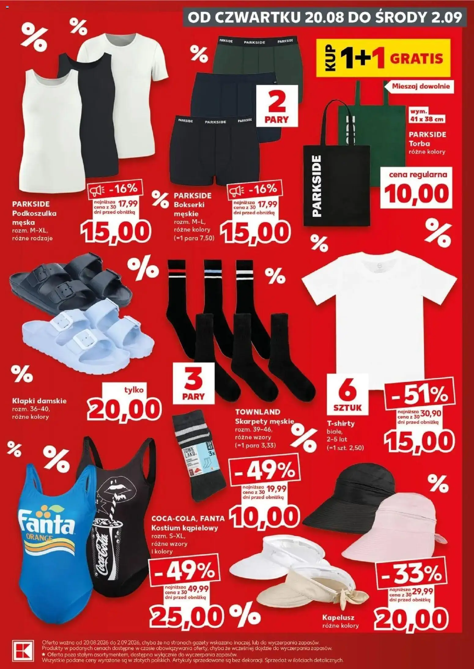 Kaufland gazetka - Złap Okazje od 20.08.2026 - od jutra PDF | Strona: 5 | Produkty: Top, Kapelusz, Klapki damskie, Fanta