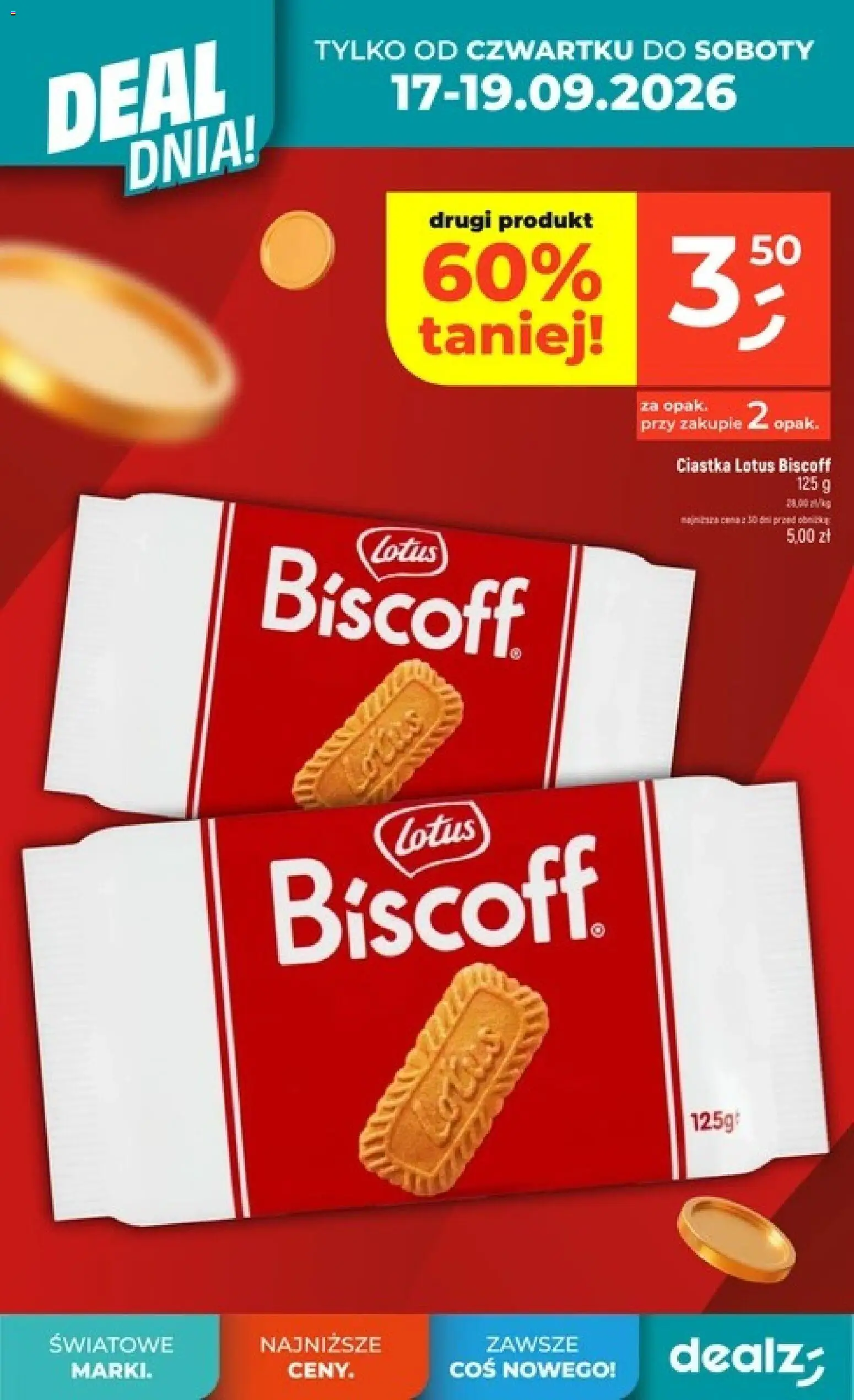 Dealz gazetka od 17.09.2026 | Strona: 6 | Produkty: Lotus, Ciastka Lotus, Ciastka