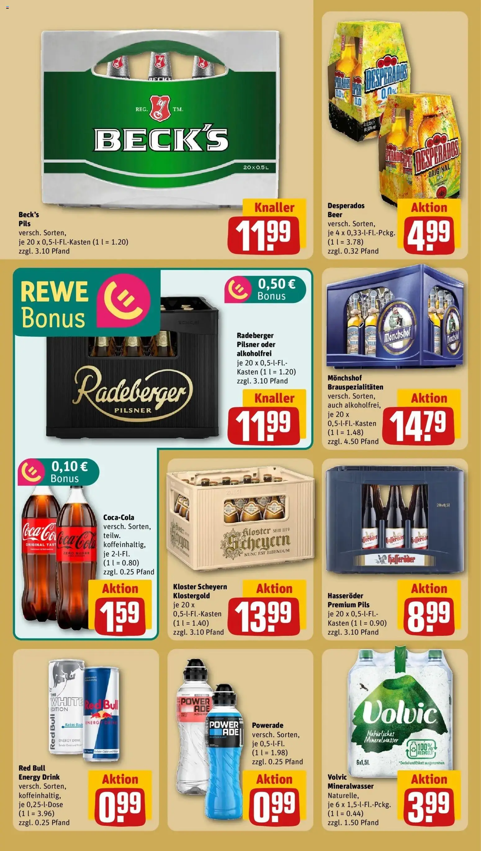 Rewe Prospekt Rostock	 – gültig ab 27.04.2026 | Seite: 18 | Produkte: Monchshof, Energy, Mineralwasser, Hasseröder