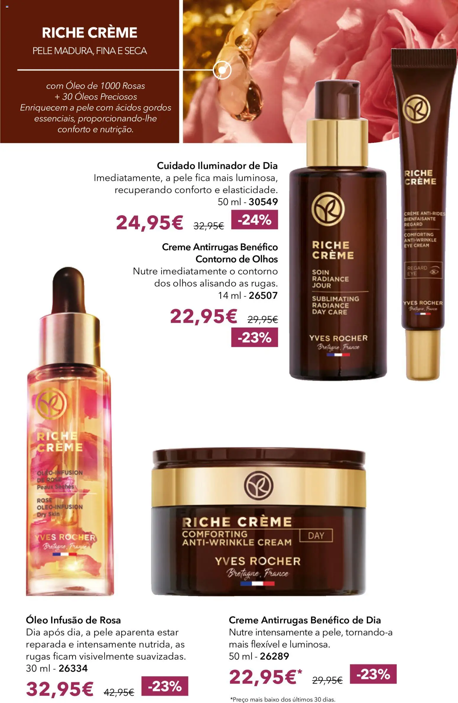 Yves Rocher Catalogo 13 │ válido de 21/10/2026 | Página: 38 | Produtos: Iluminador, Óleo, Creme