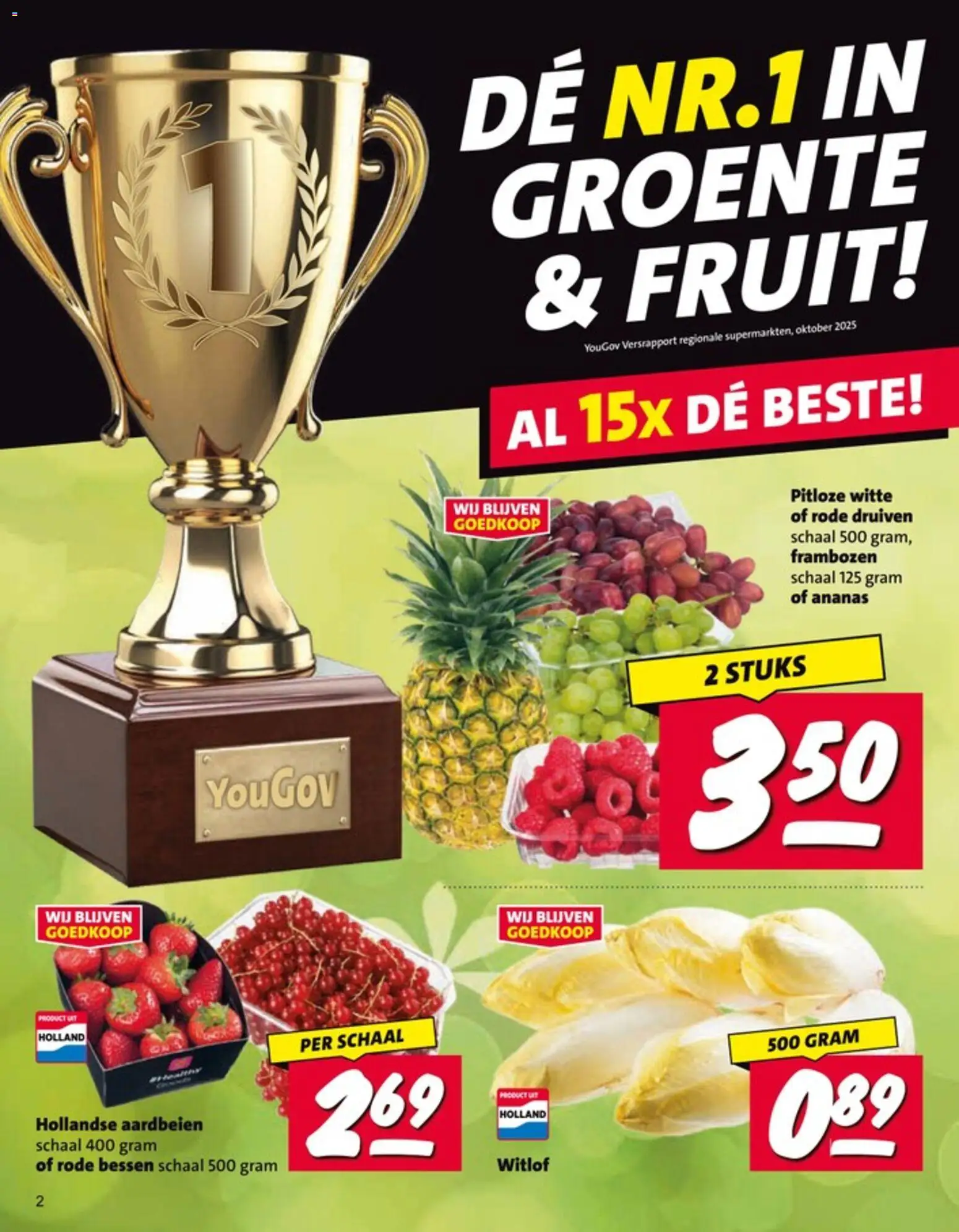 {H1} | Pagina: 2 | Producten: Ananas, Aardbeien, Druiven, Frambozen