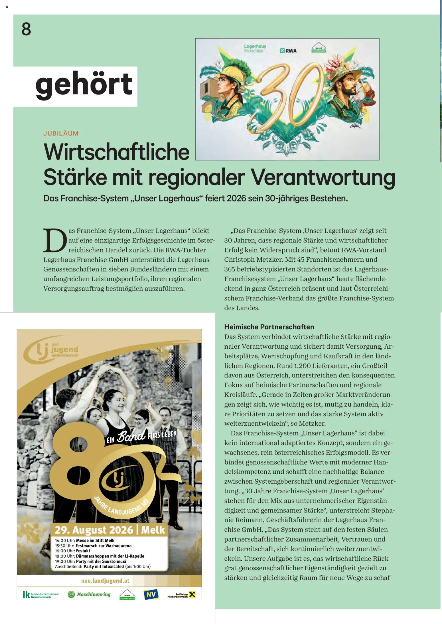 Lagerhaus Unser Land Juli - August 2026 gültig ab 01.07.2026 | Seite: 8 | Produkte: Uhr, Grat