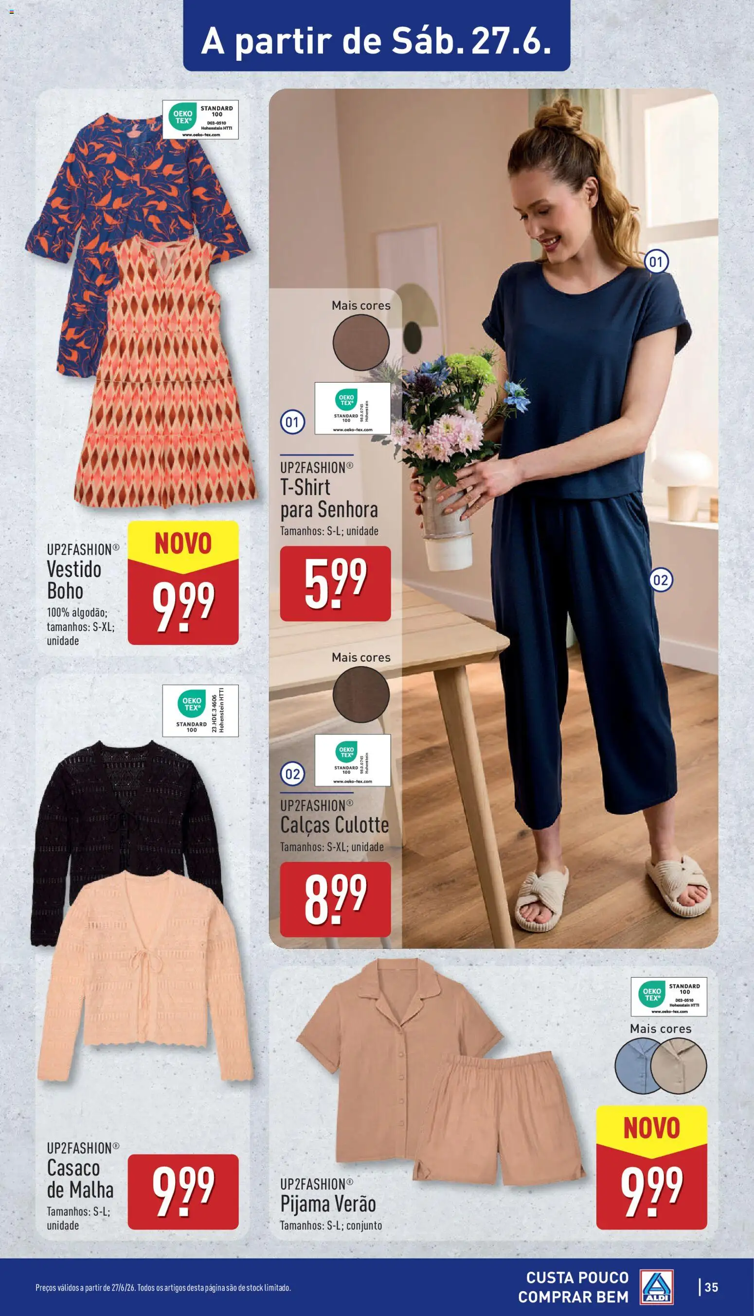 Aldi folheto │ válido de 22.06.2026 | Página: 35 | Produtos: Vestido, Casaco, Calças