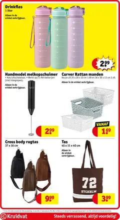Kruidvat folder week 37 - Voorbeeld van een folder van Kruidvat, geldig van 08/09/2026 | Pagina: 54 | Producten: Manden, Kan, Melkopschuimer