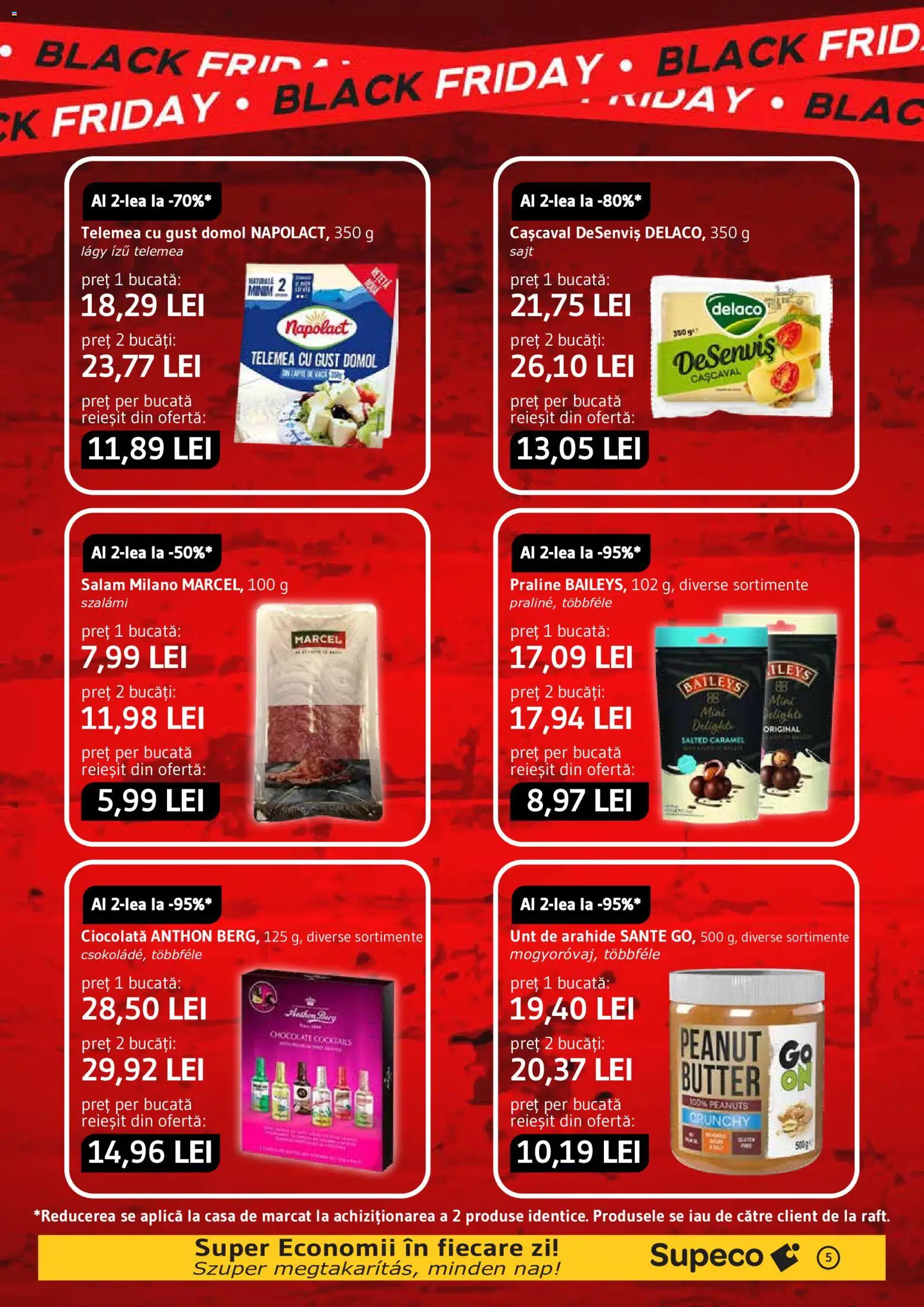 Noul catalog Supeco – valabil de la 22.10.2026 | Pagină: 5 | Produse: Praline, Unt, Ciocolată, Unt de arahide