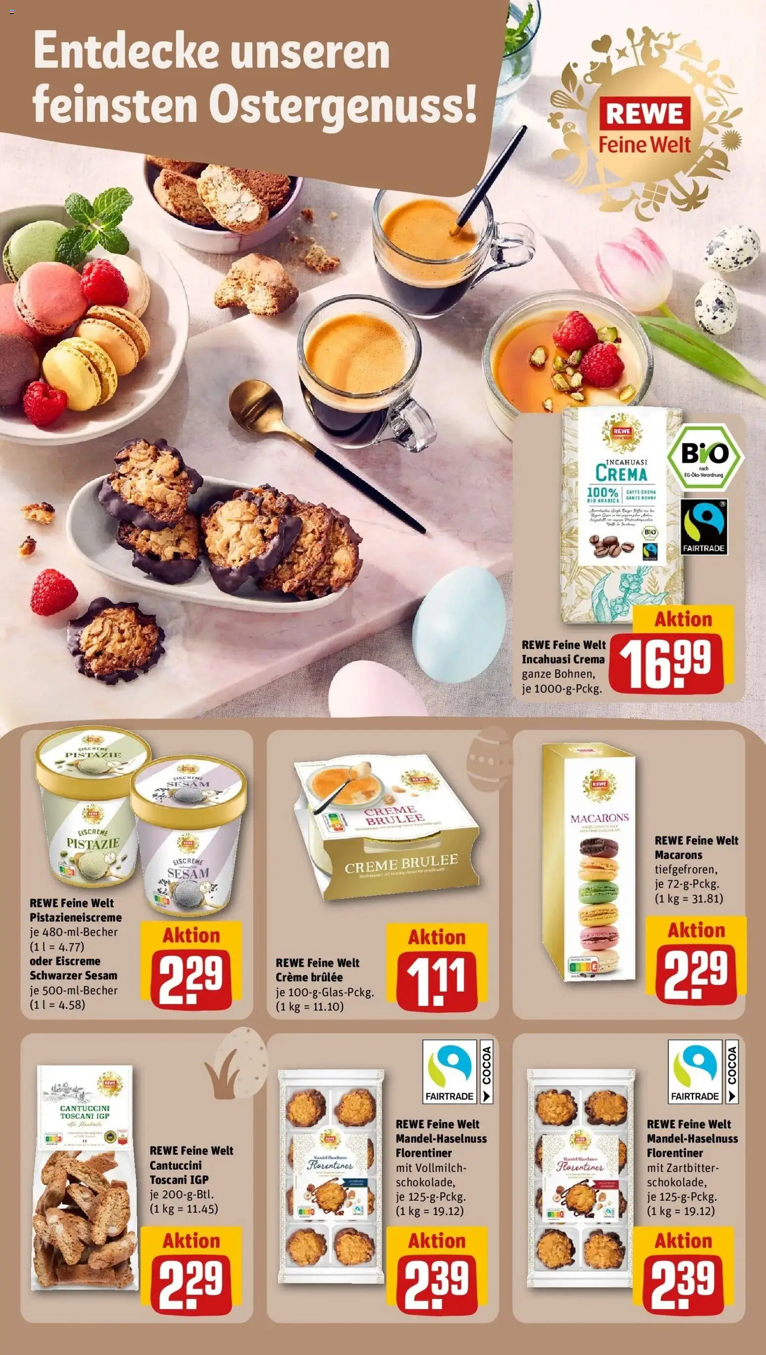 Rewe Prospekt Bad Orb	 – gültig ab 23.03.2026 | Seite: 19 | Produkte: Eiscreme, Creme, Creme brulee