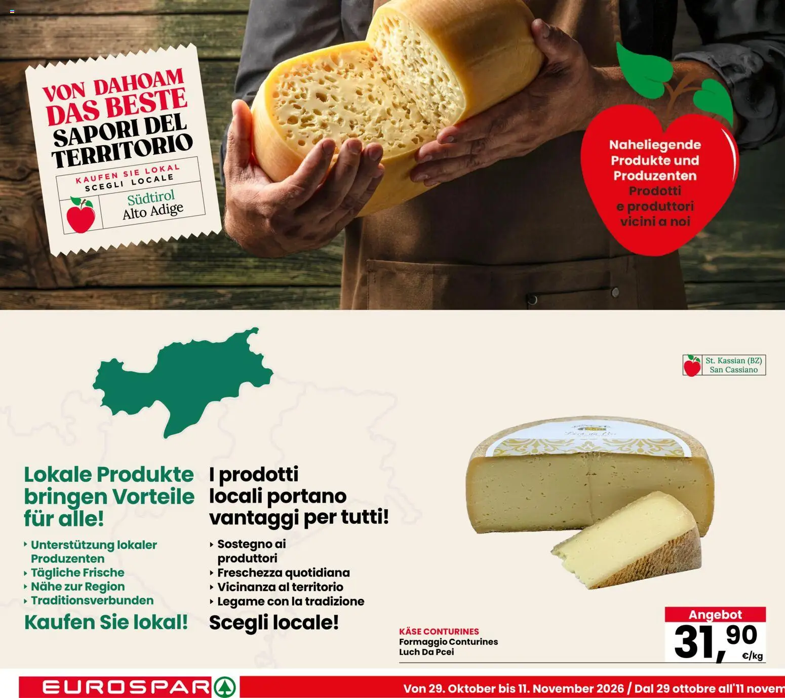 Volantino Eurospar del 29/10/2026 | Pagina: 6 | Prodotti: Formaggio