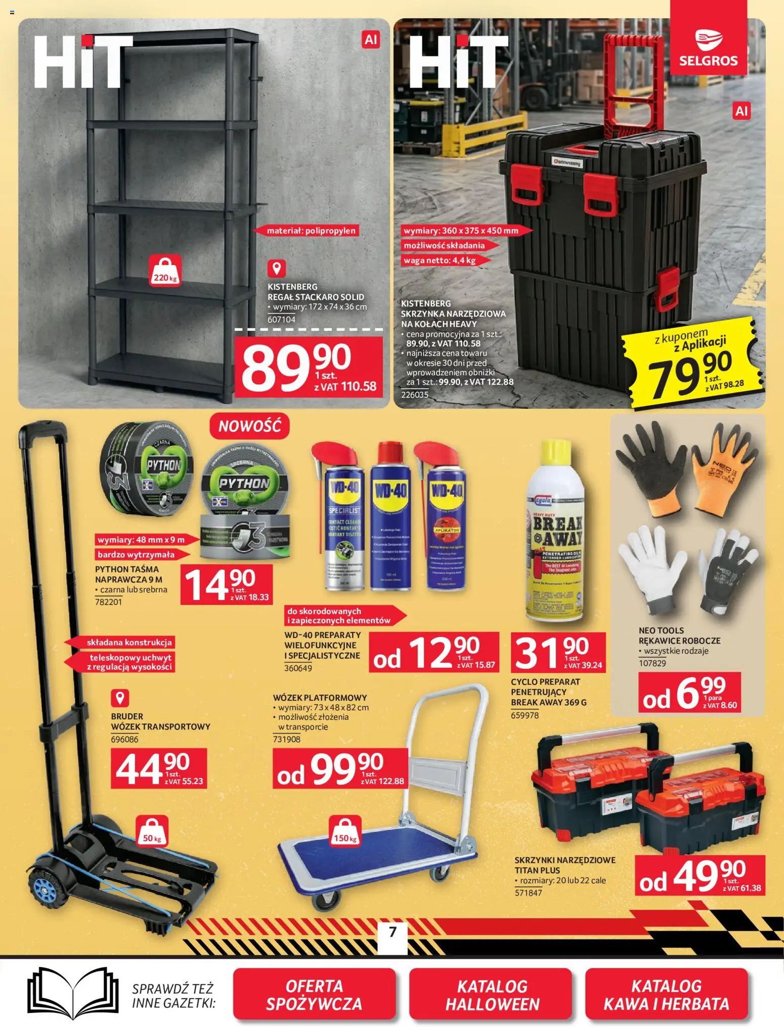 Selgros cash&carry gazetka - Oferta przemysłowa od 08.10.2026 | Strona: 10 | Produkty: Waga, Cleaner, Kawa, Regał