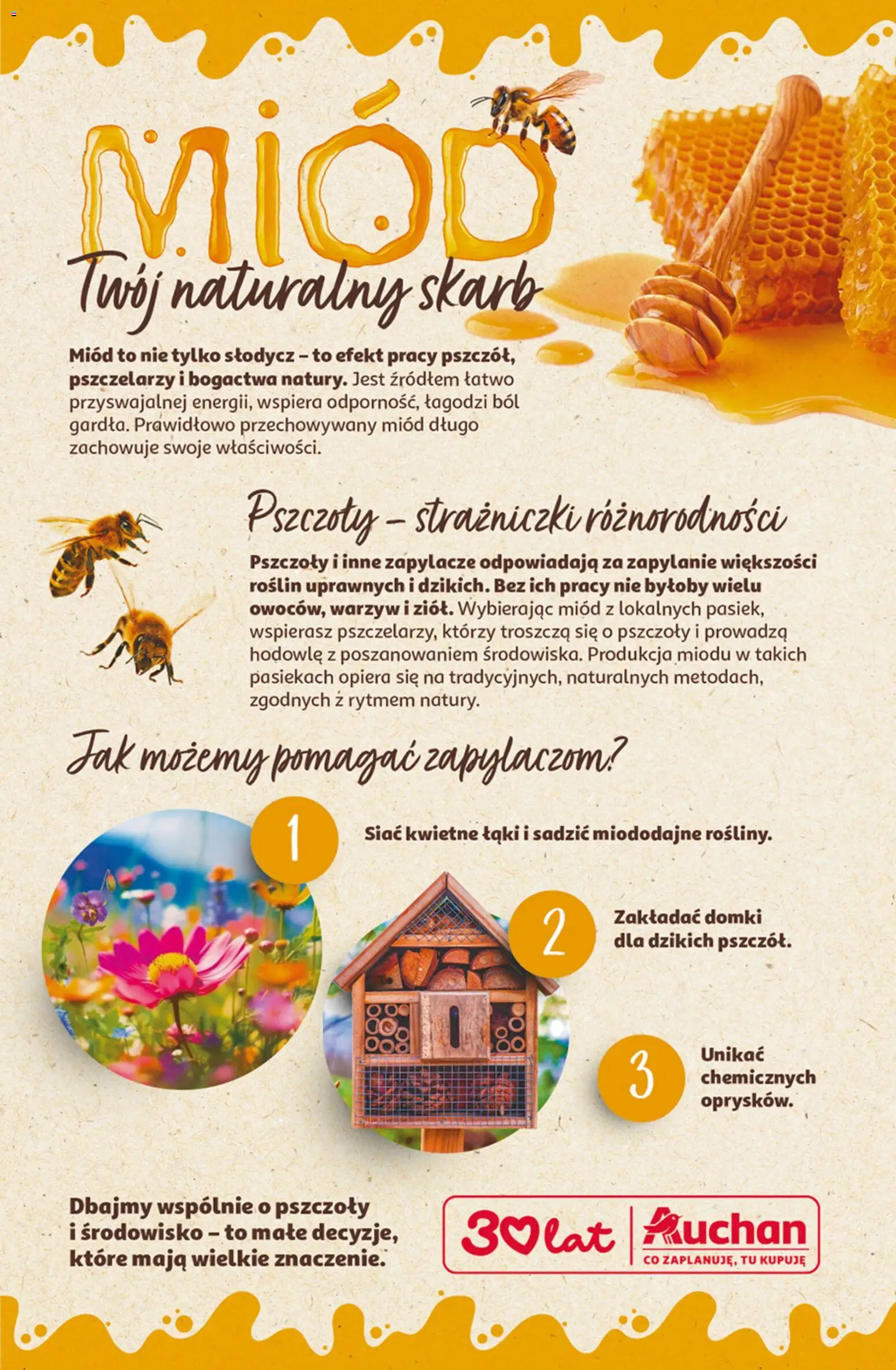 Auchan gazetka - 30 Lat Hipermarket od 09.07.2026 | Strona: 40 | Produkty: Miód