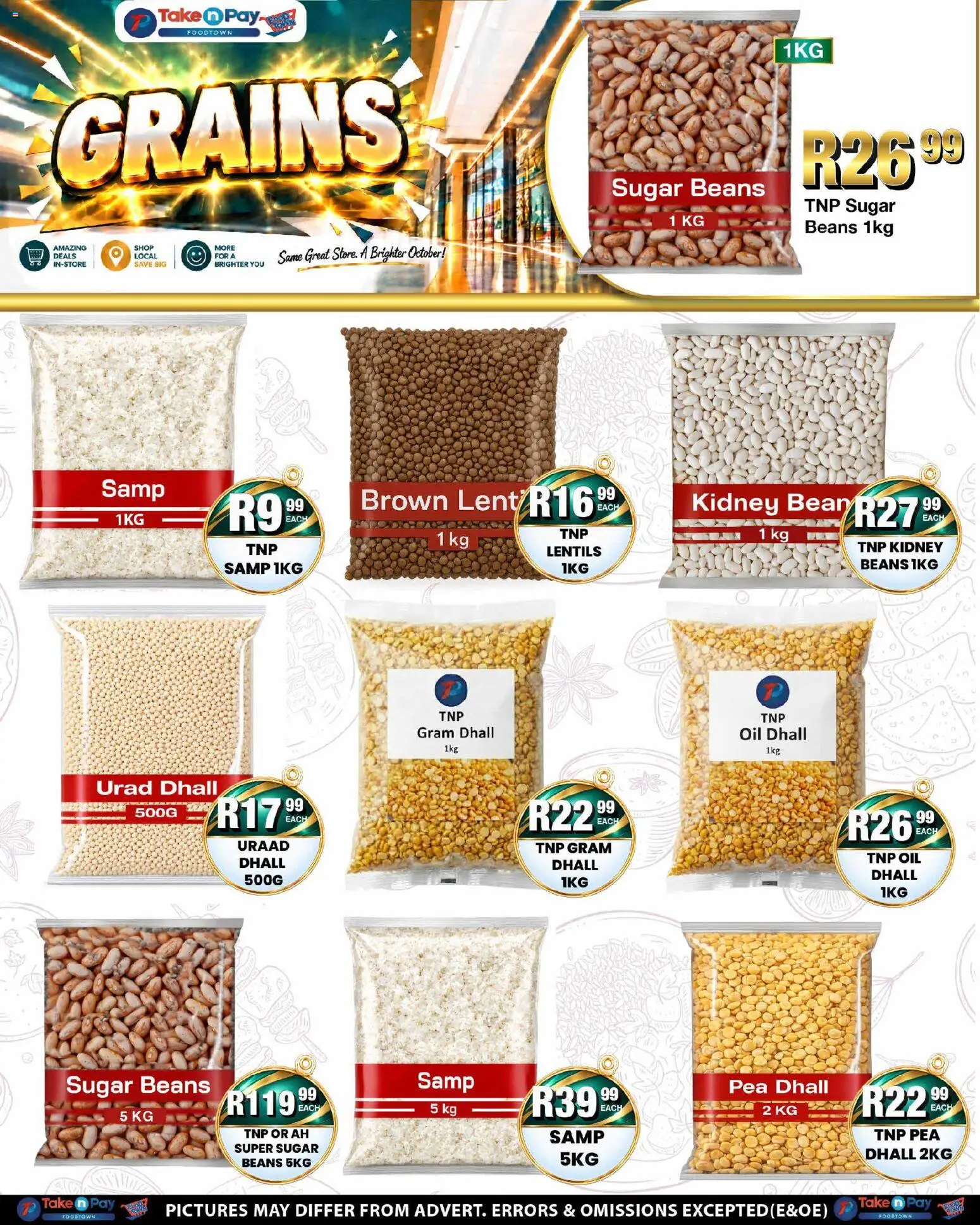 New Take n Pay catalogue – valid from 05/10/2026 | Page: 23 | Products: Lentils, Oil, Sugar, Pea