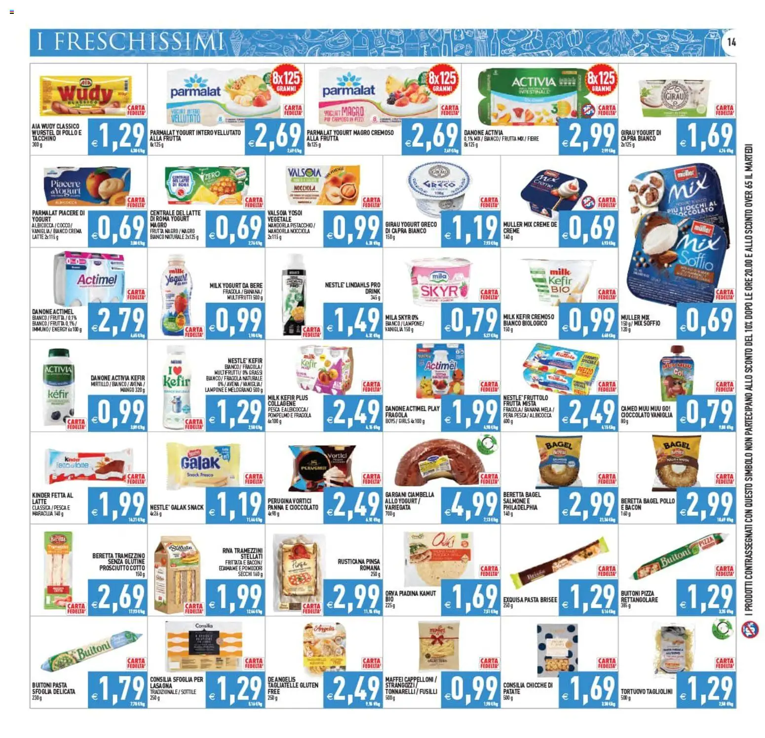 Volantino PIM Supermercati del 22/07/2026 | Pagina: 14 | Prodotti: Pizza, Prosciutto, Pesca, Lampone