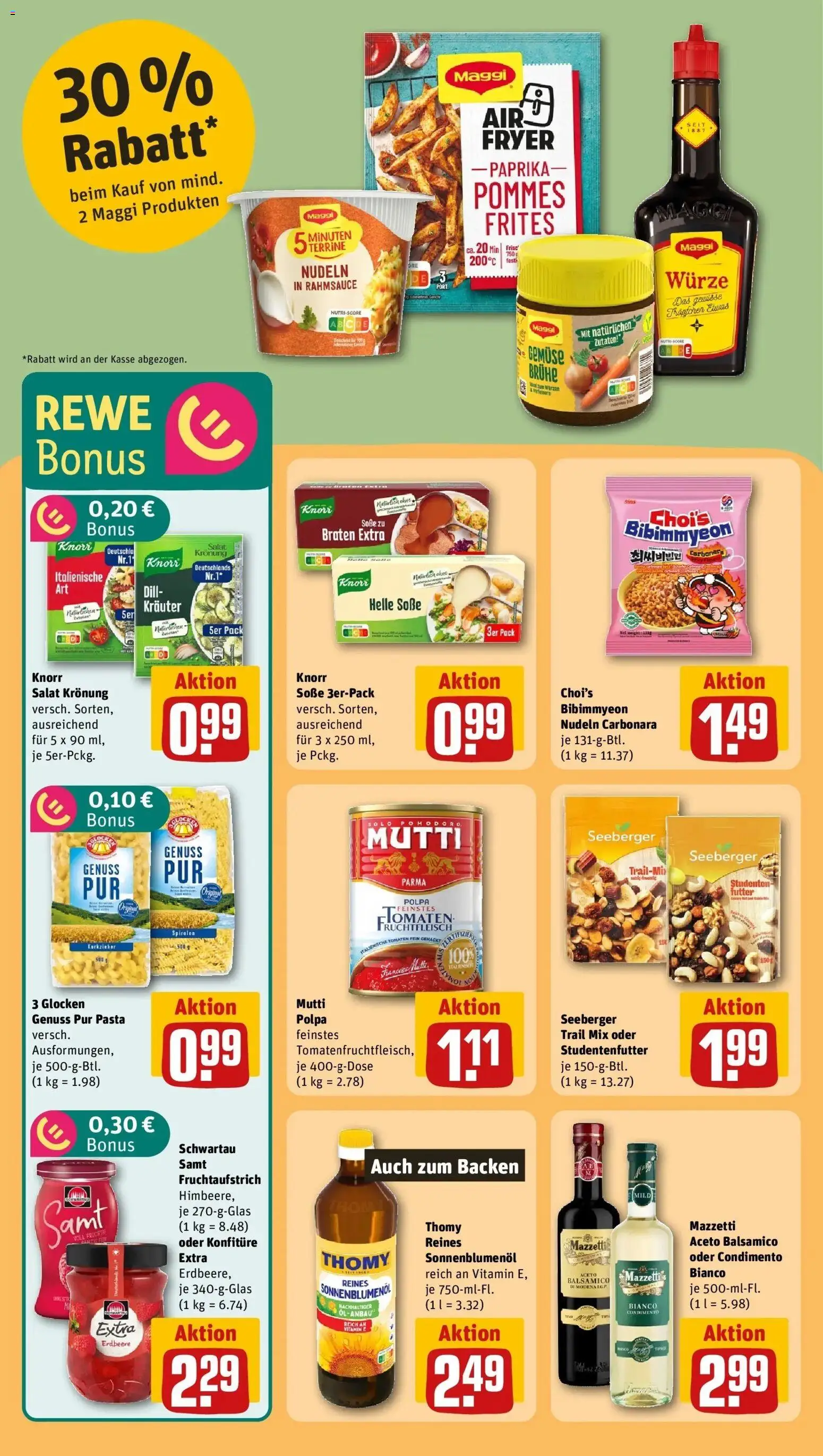 Rewe Prospekt Waiblingen / Kernstadt-Süd	 – gültig ab 27.04.2026 | Seite: 20 | Produkte: Maggi, Sonnenblumenol, Pommes, Nudeln
